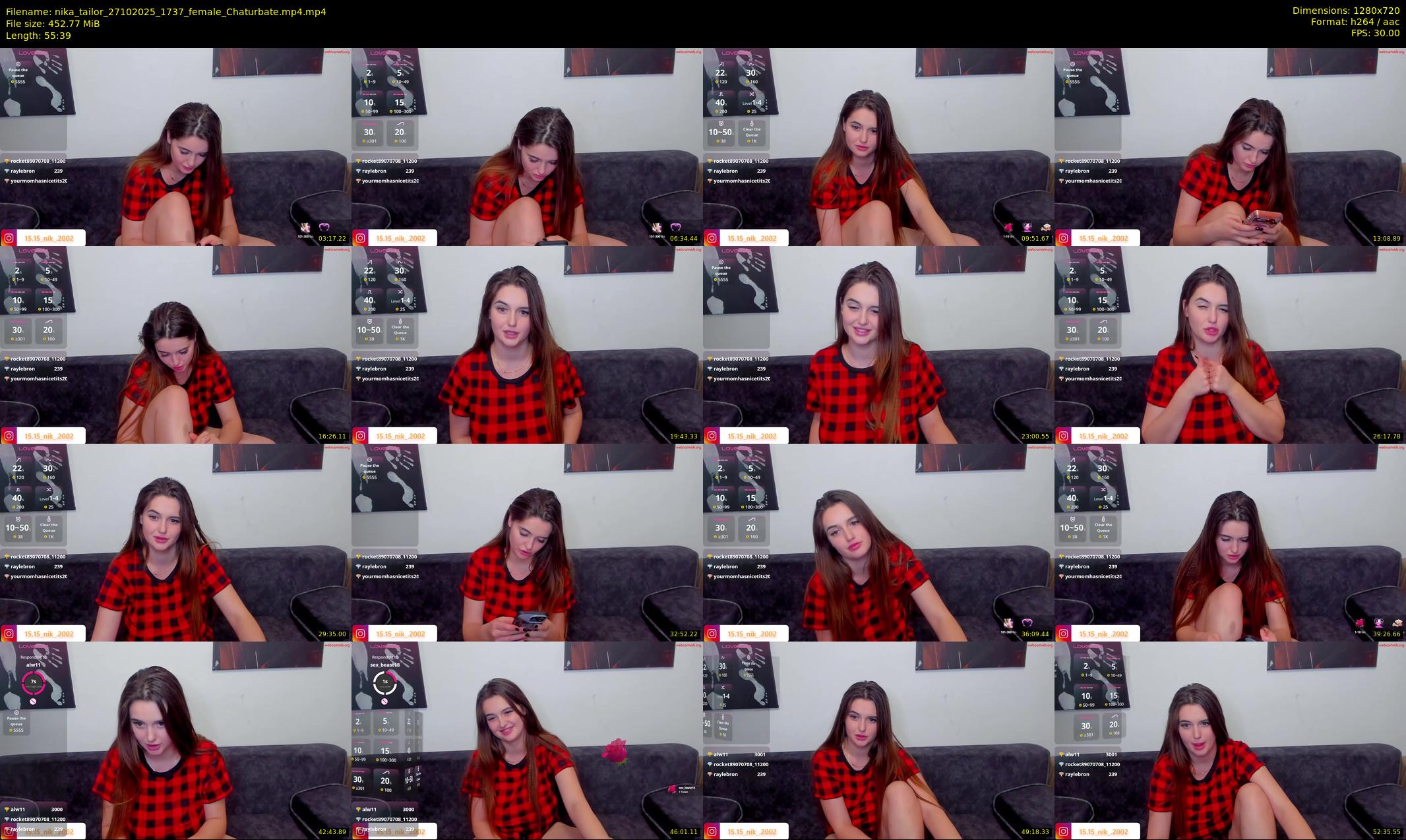 nika_tailor — 56 minute Chaturbate female cam show recording, 720p, Oct 27, 2025
