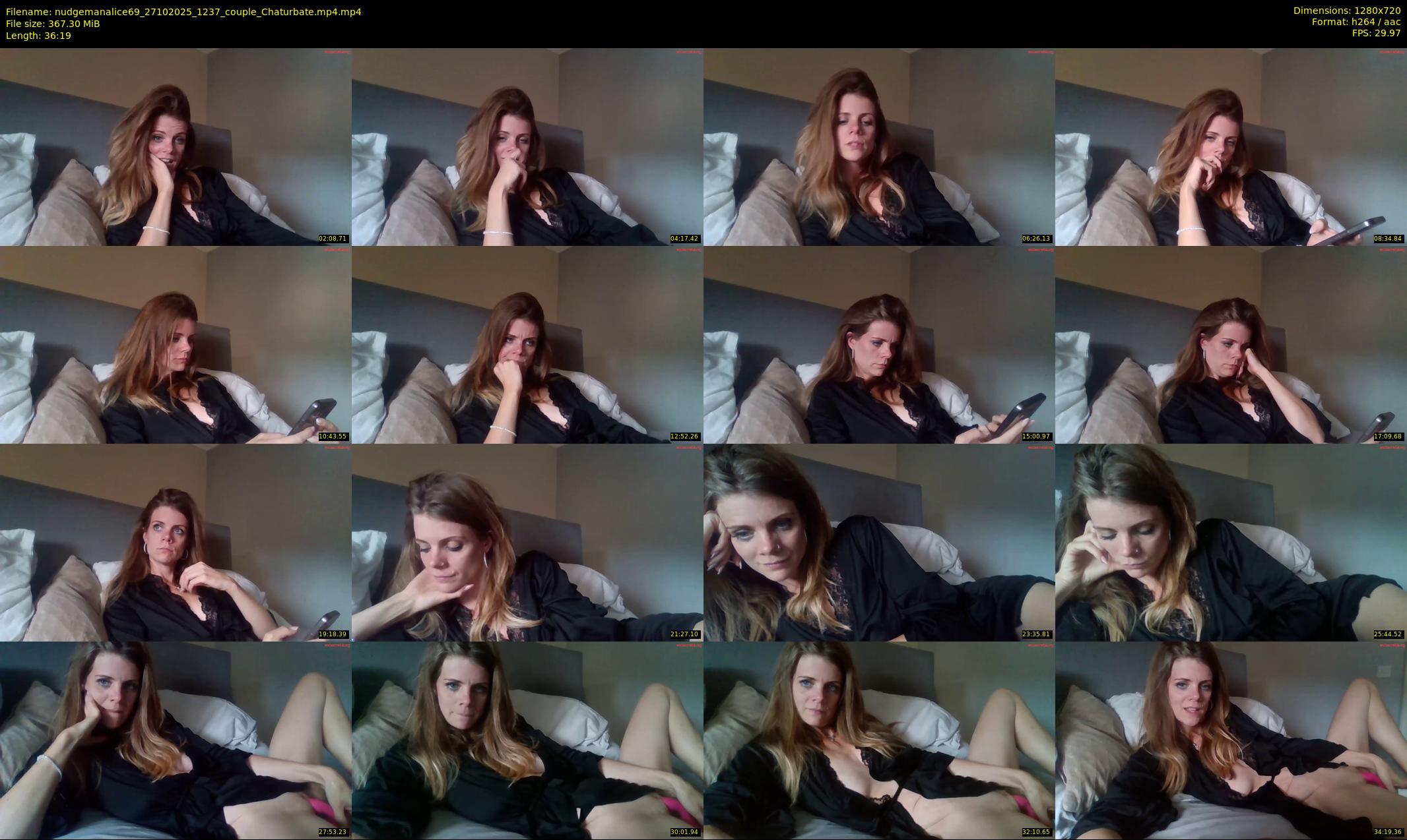nudgemanalice69 — 37 minute Chaturbate couple cam show recording, 720p, Oct 27, 2025