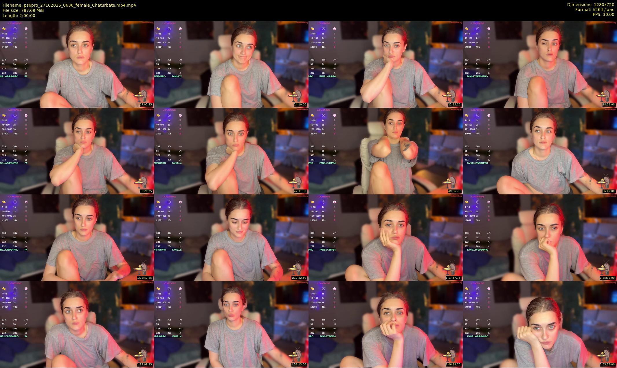 ps6pro — 120 minute Chaturbate female cam show recording, 720p, Oct 27, 2025