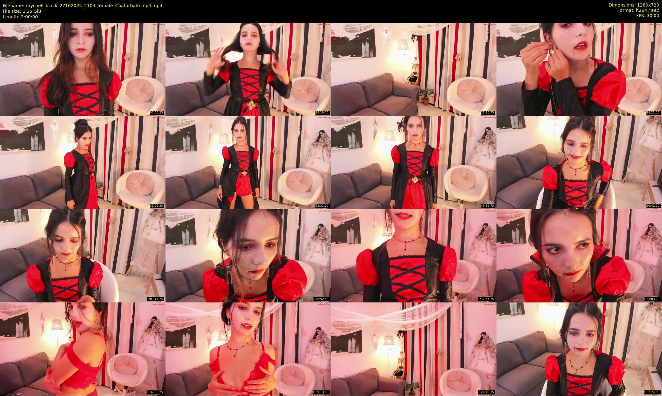 raychell_black — 120 minute Chaturbate female cam show recording, 720p, Oct 27, 2025