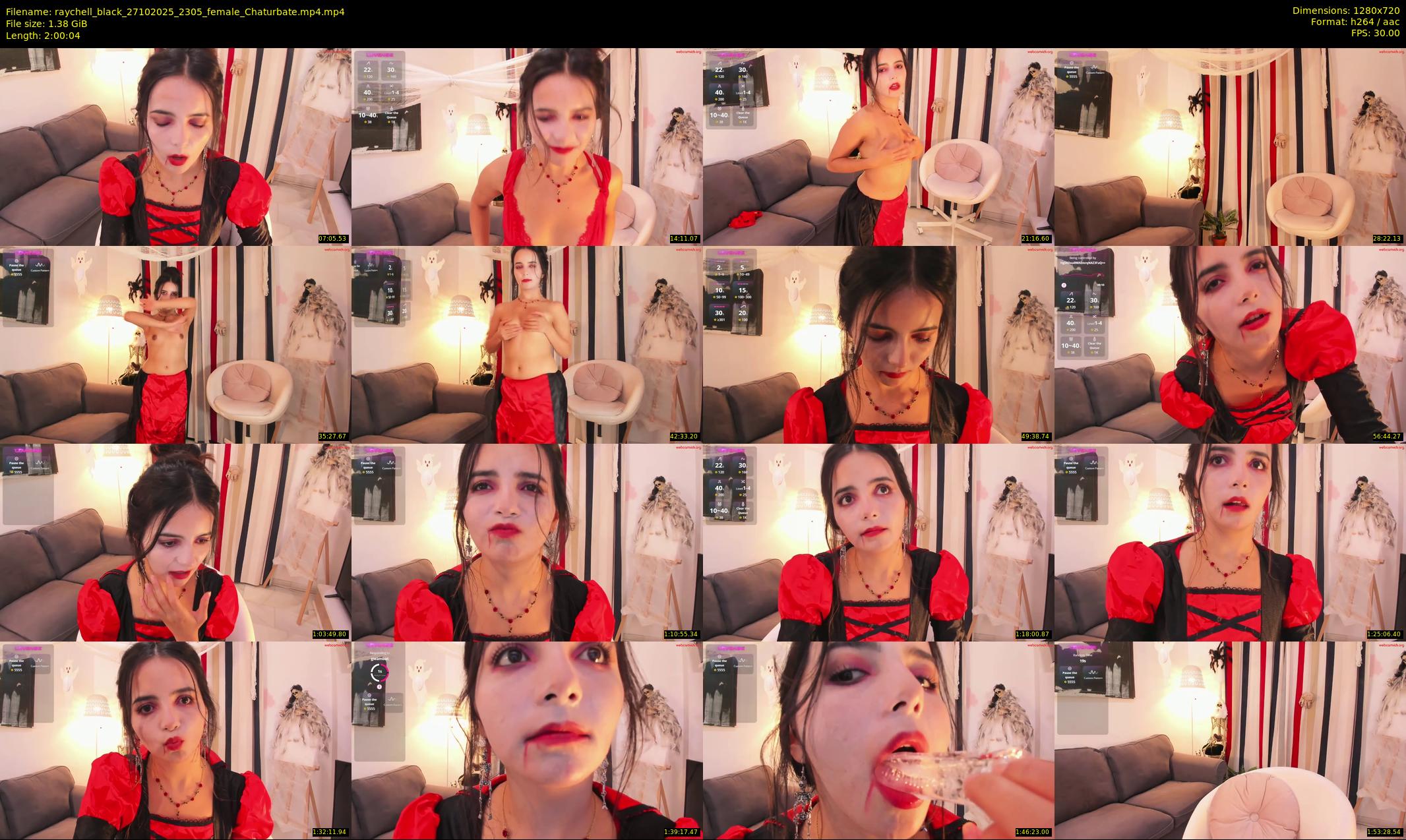 raychell_black — 121 minute Chaturbate female cam show recording, 720p, Oct 27, 2025