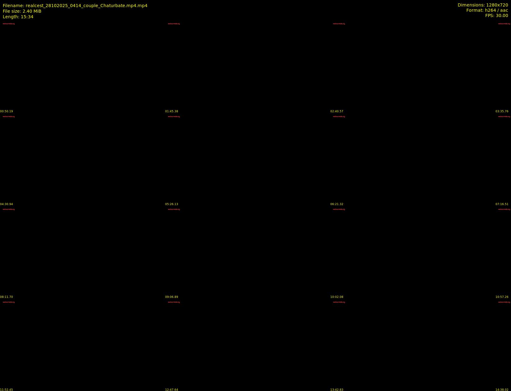 realcest — 16 minute Chaturbate couple cam show recording, 720p, Oct 28, 2025