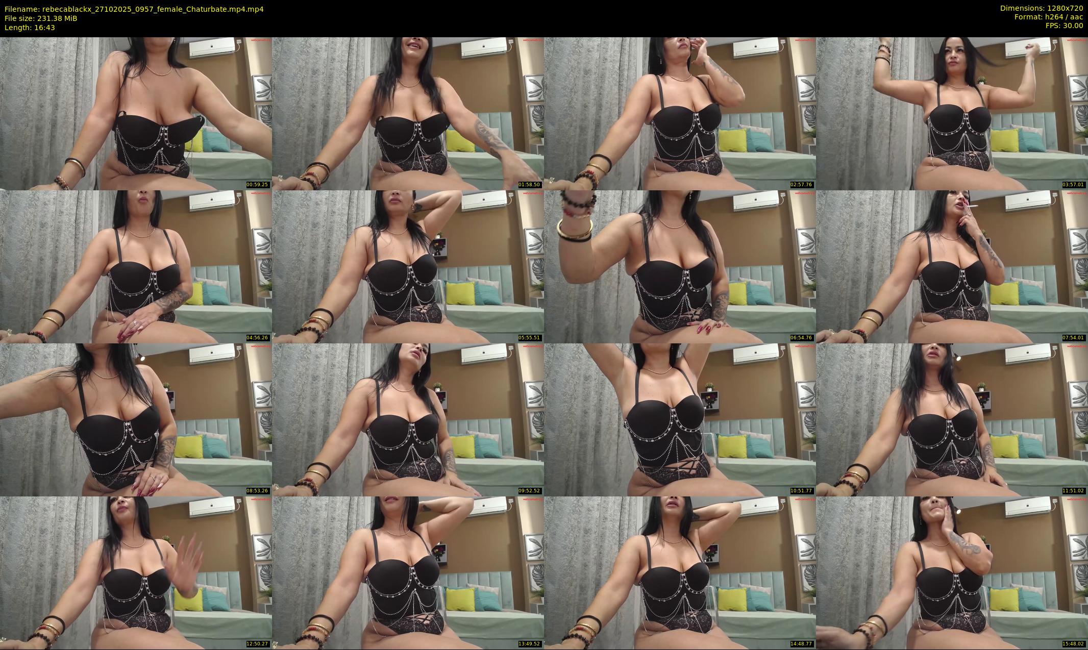 rebecablackx — 17 minute Chaturbate female cam show recording, 720p, Oct 27, 2025
