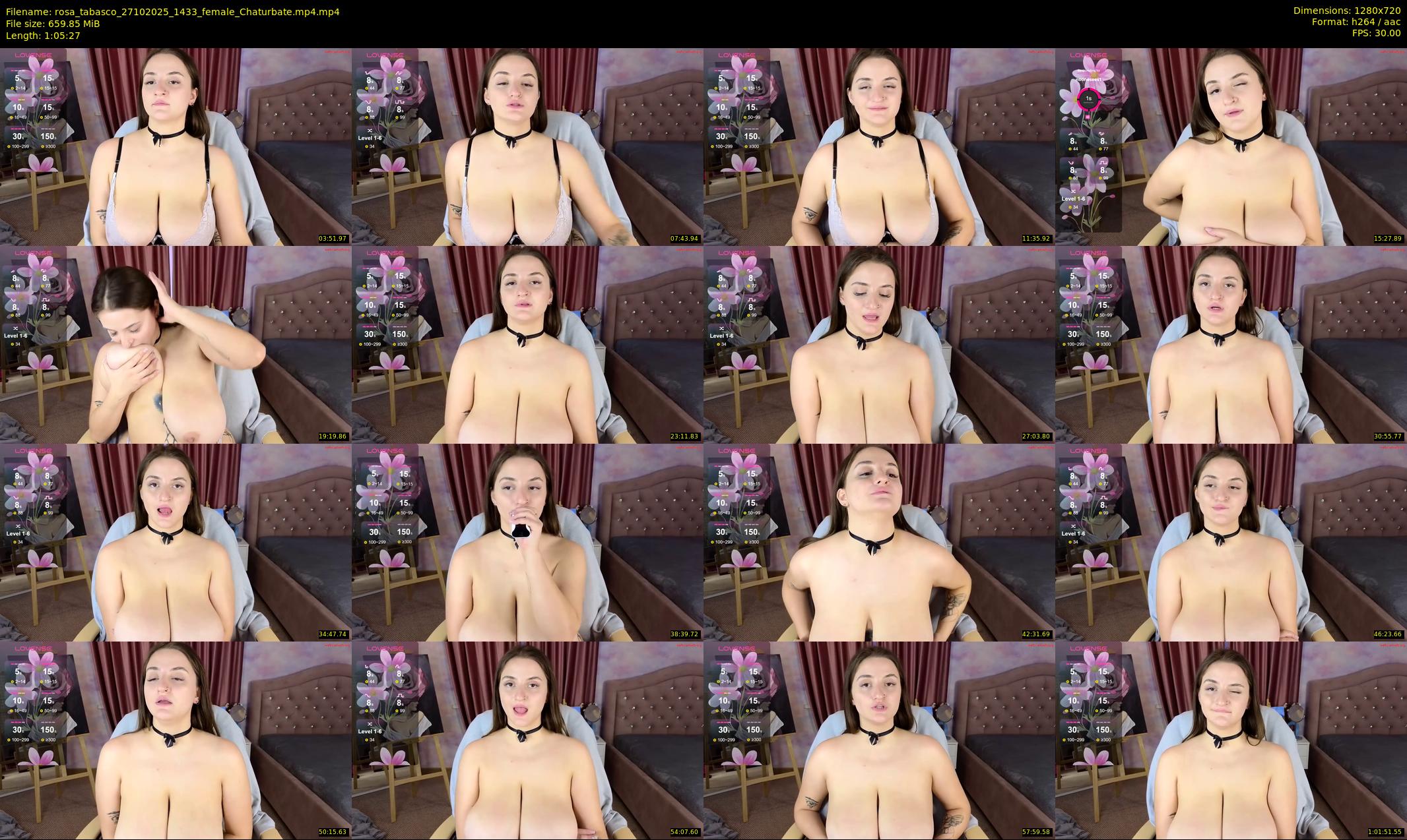 rosa_tabasco — 66 minute Chaturbate female cam show recording, 720p, Oct 27, 2025