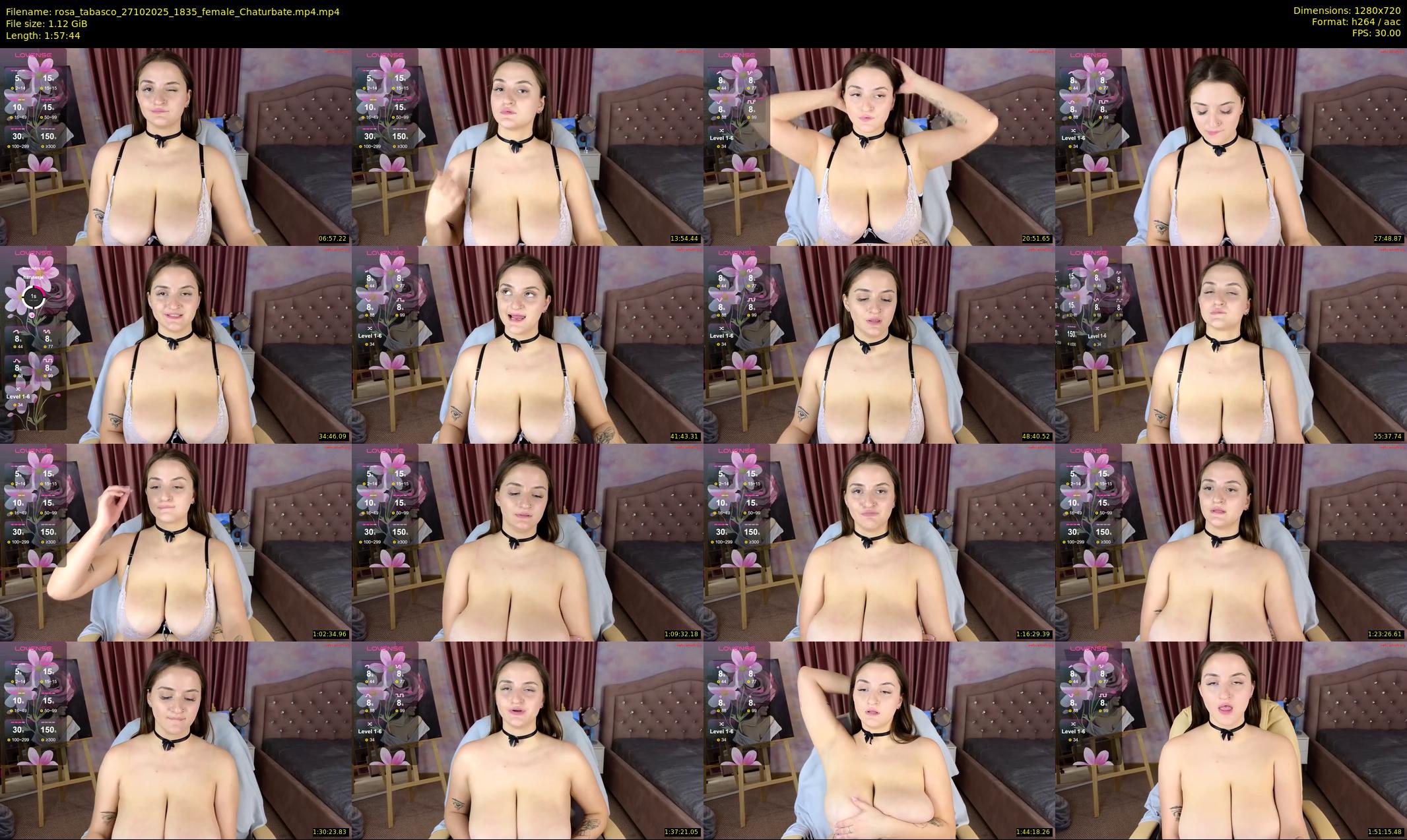 rosa_tabasco — 118 minute Chaturbate female cam show recording, 720p, Oct 27, 2025