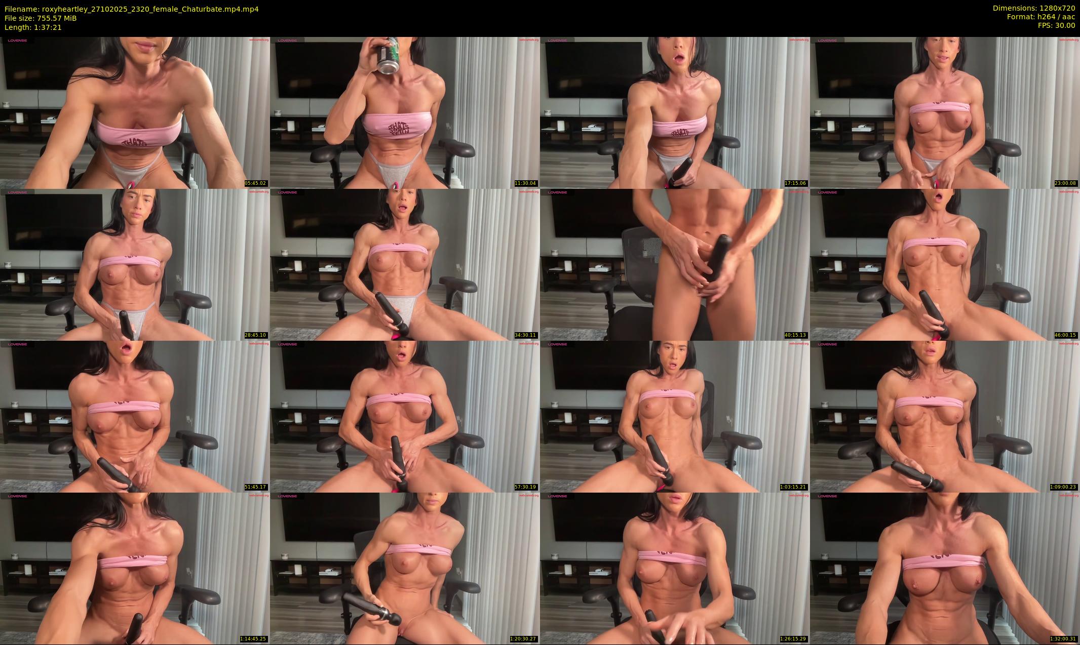 roxyheartley — 98 minute Chaturbate female cam show recording, 720p, Oct 27, 2025
