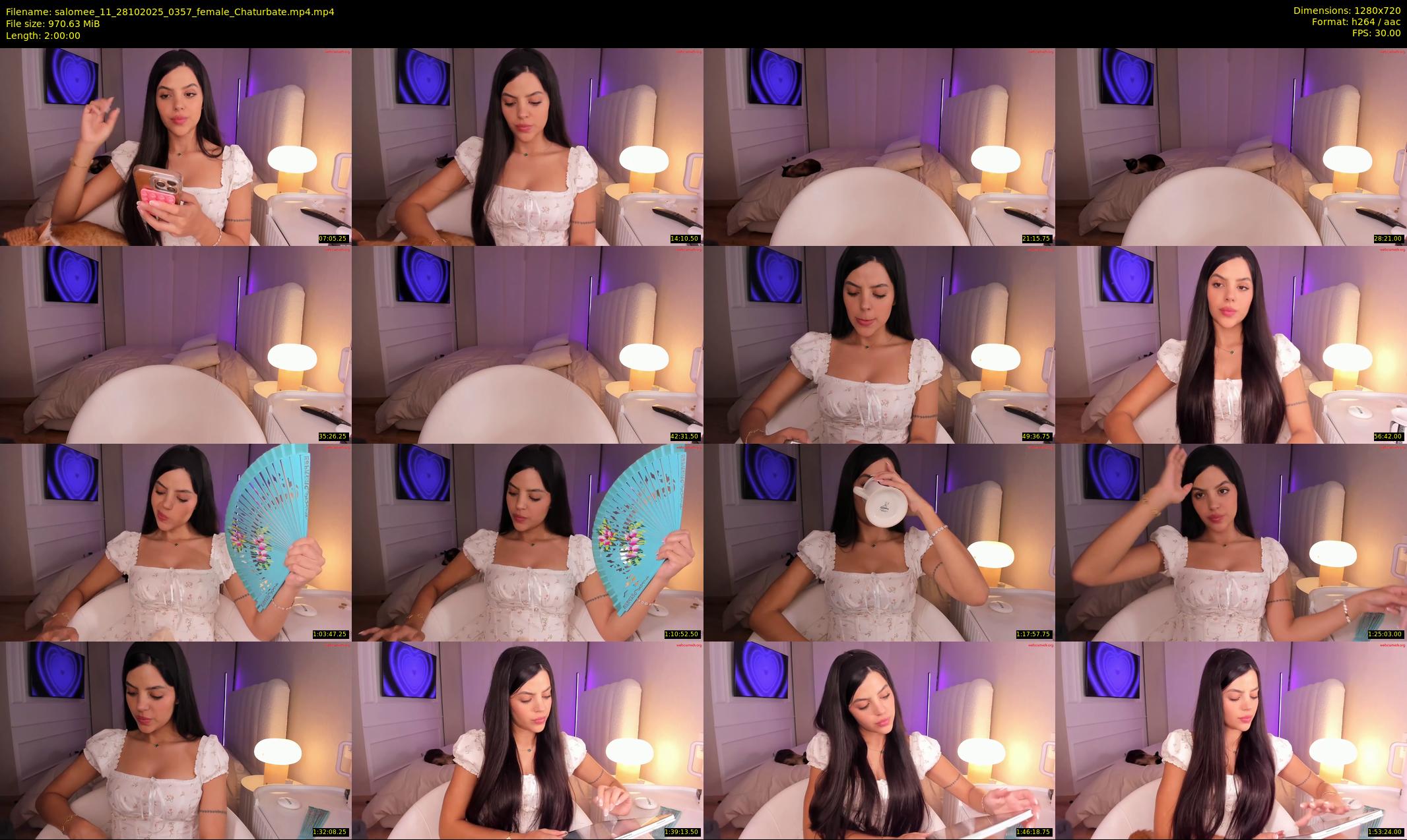 salomee_11 — 120 minute Chaturbate female cam show recording, 720p, Oct 28, 2025