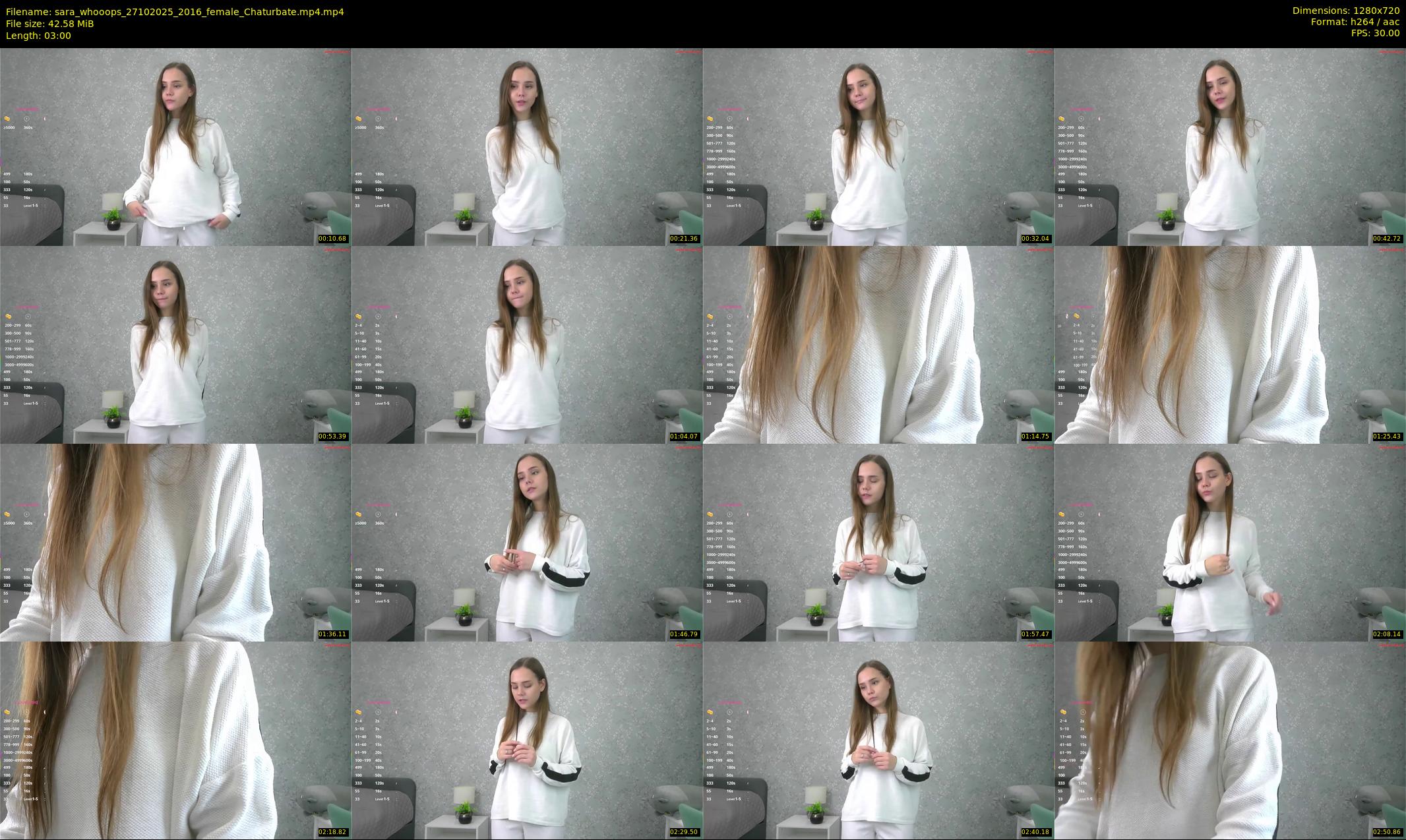 sara_whooops — 3 minute Chaturbate female cam show recording, 720p, Oct 27, 2025
