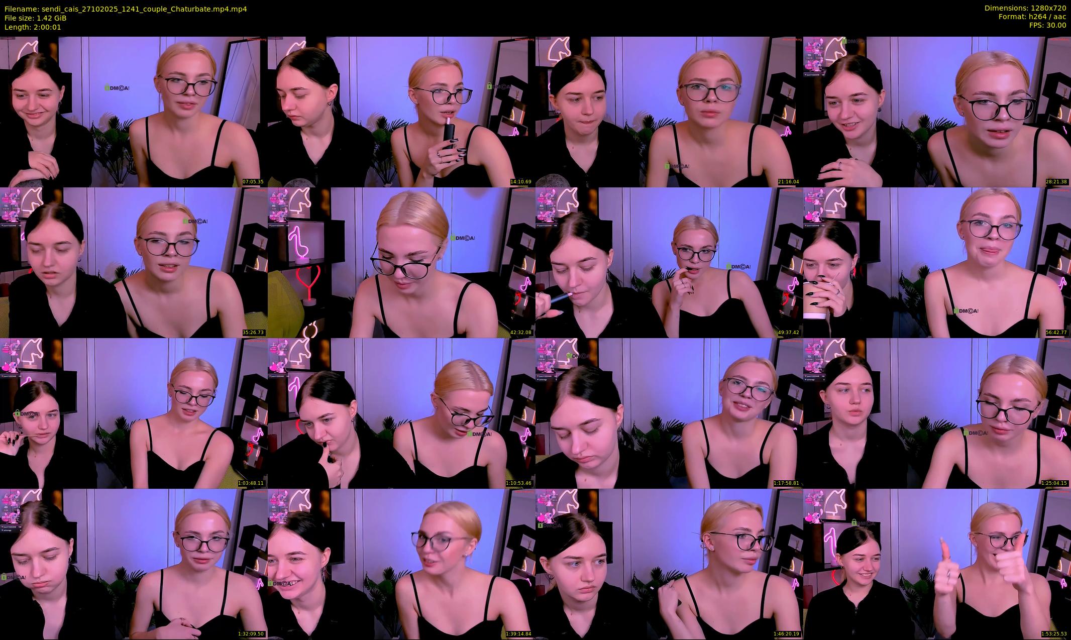 sendi_cais — 121 minute Chaturbate female cam show recording, 720p, Oct 27, 2025