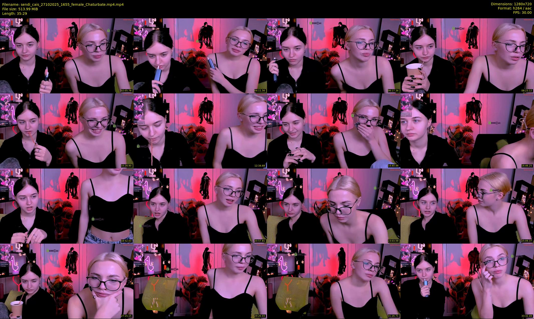 sendi_cais — 36 minute Chaturbate female cam show recording, 720p, Oct 27, 2025