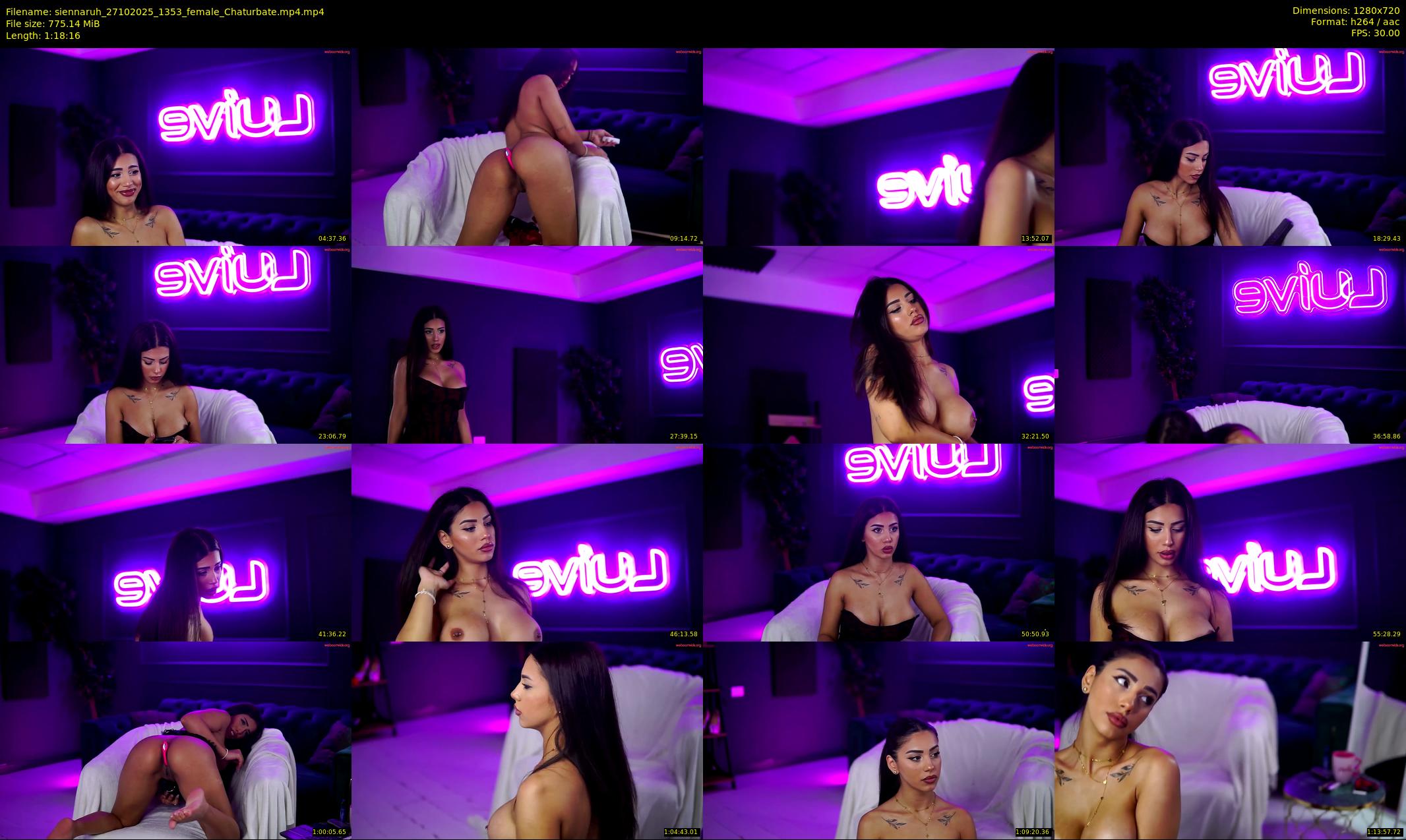 siennaruh — 79 minute Chaturbate female cam show recording, 720p, Oct 27, 2025