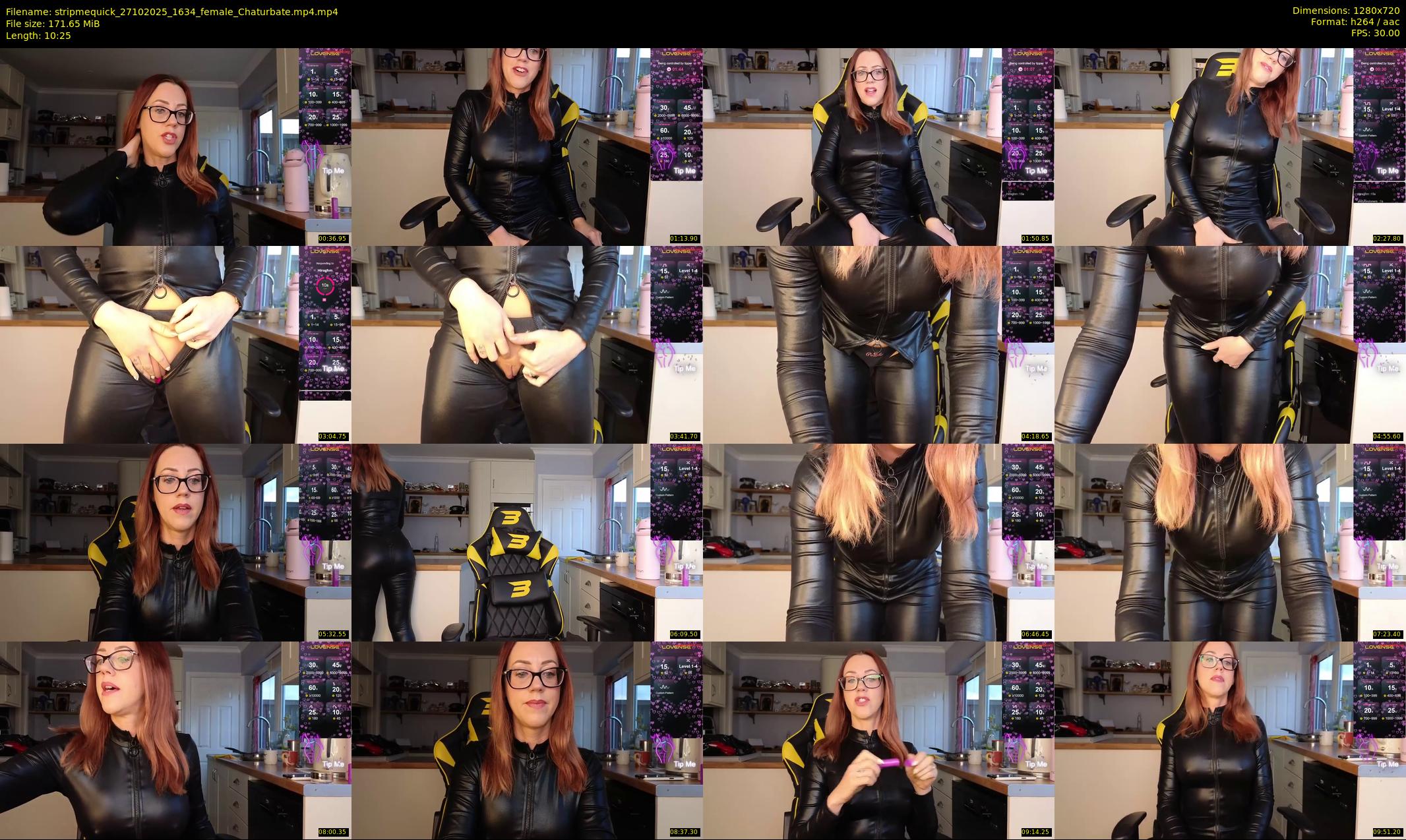 stripmequick — 11 minute Chaturbate female cam show recording, 720p, Oct 27, 2025
