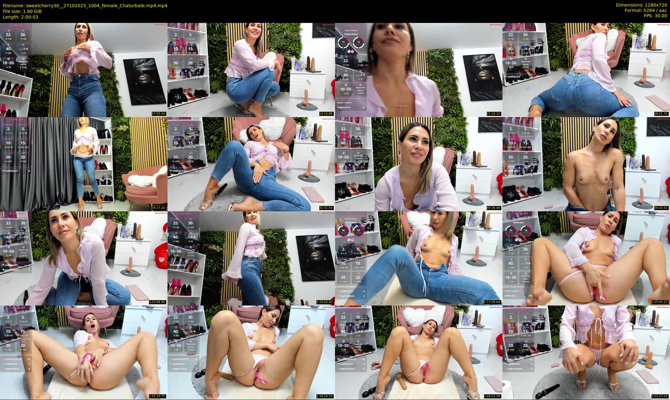 sweetcherry30_ — 121 minute Chaturbate female cam show recording, 720p, Oct 27, 2025