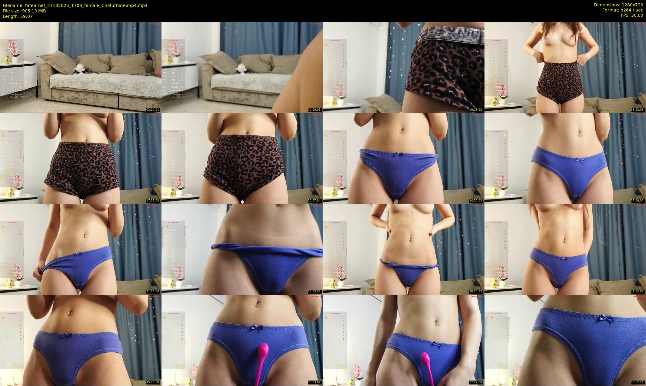 tatearnet — 60 minute Chaturbate female cam show recording, 720p, Oct 27, 2025