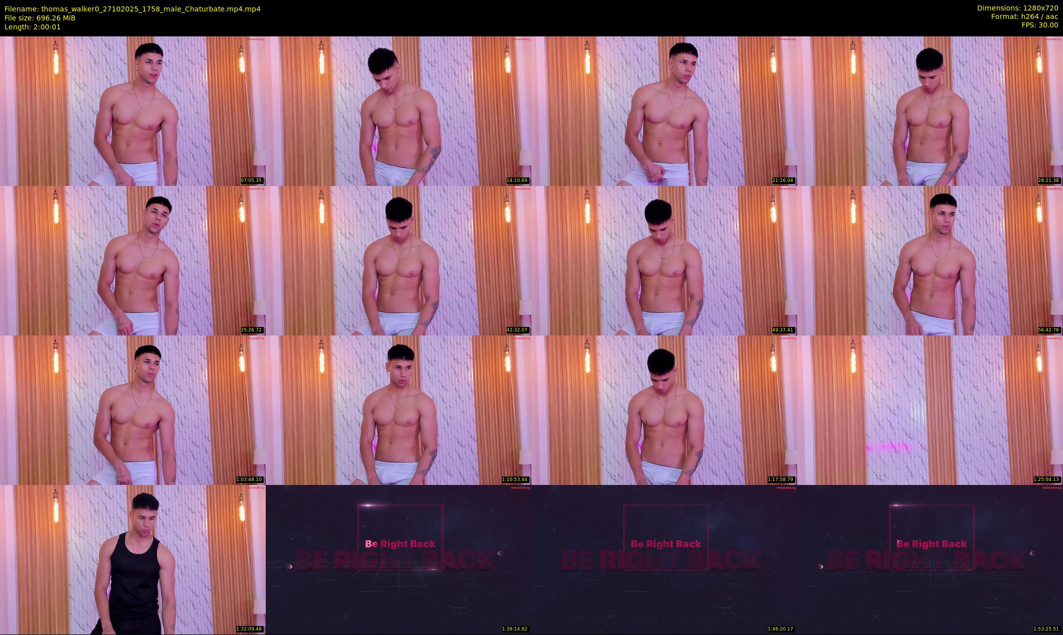 thomas_walker0 — 121 minute Chaturbate male cam show recording, 720p, Oct 27, 2025