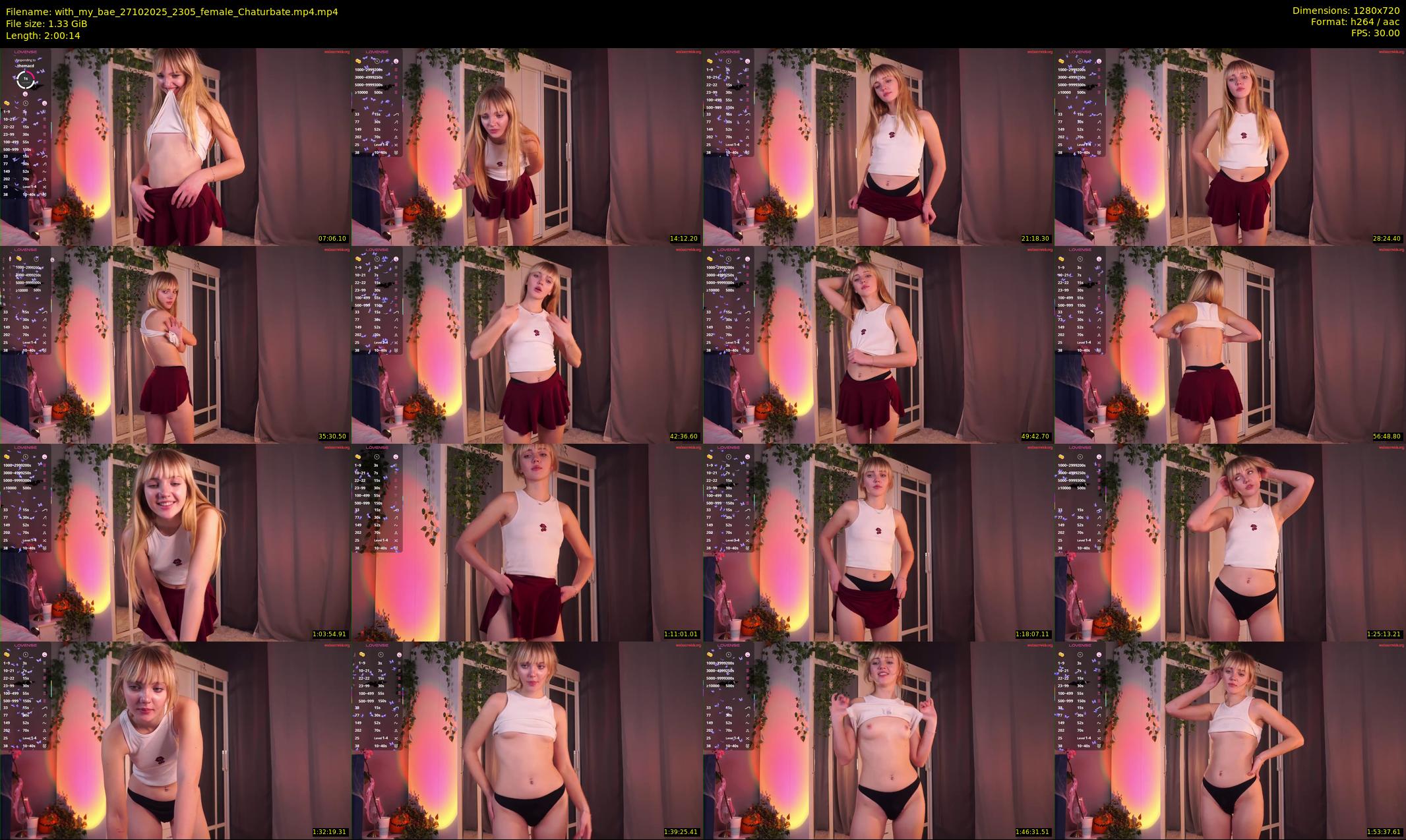 with_my_bae — 121 minute Chaturbate female cam show recording, 720p, Oct 27, 2025