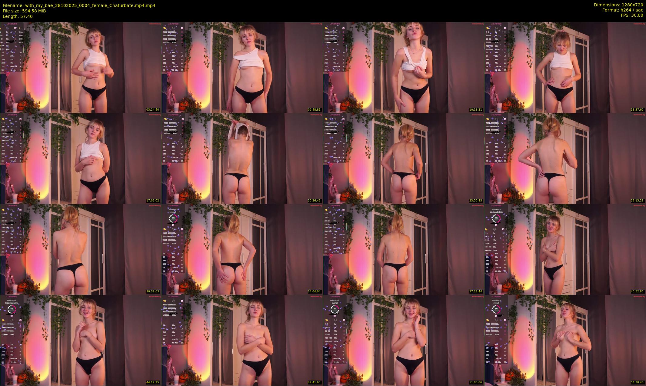 with_my_bae — 58 minute Chaturbate female cam show recording, 720p, Oct 28, 2025