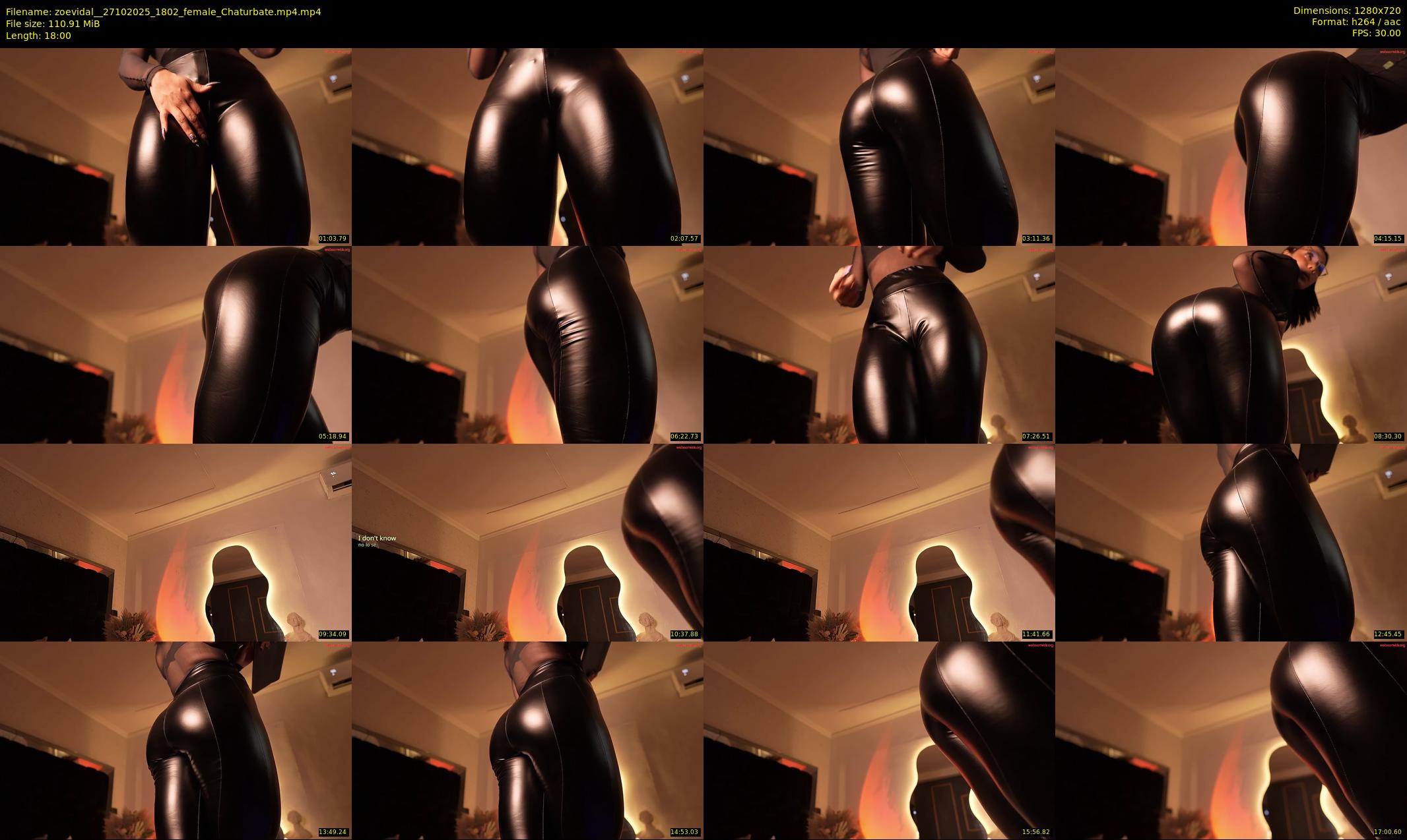zoevidal_ — 18 minute Chaturbate female cam show recording, 720p, Oct 27, 2025