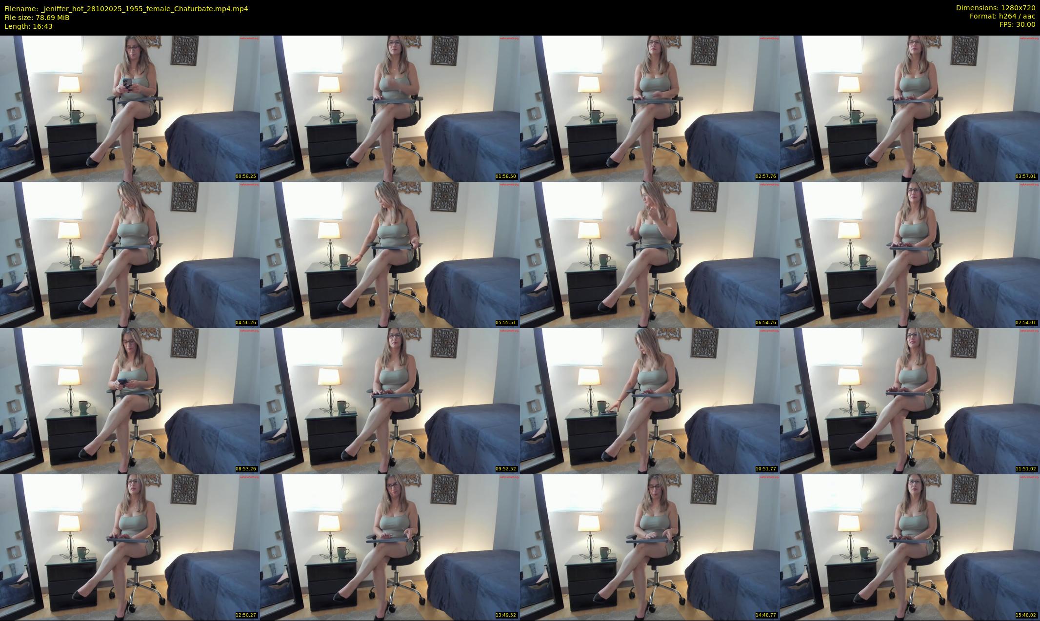 _jeniffer_hot — 17 minute Chaturbate female cam show recording, 720p, Oct 28, 2025