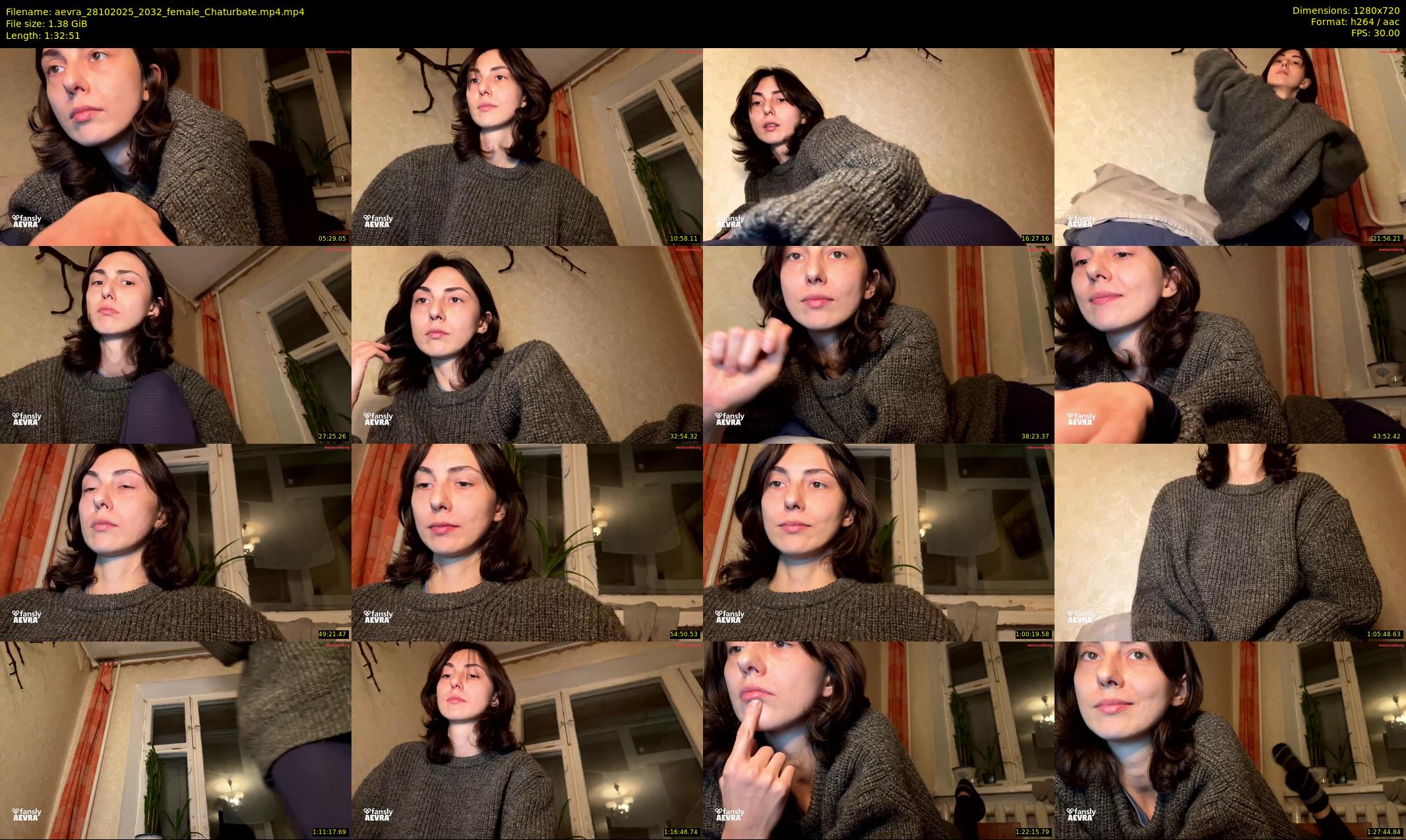 aevra — 93 minute Chaturbate female cam show recording, 720p, Oct 28, 2025