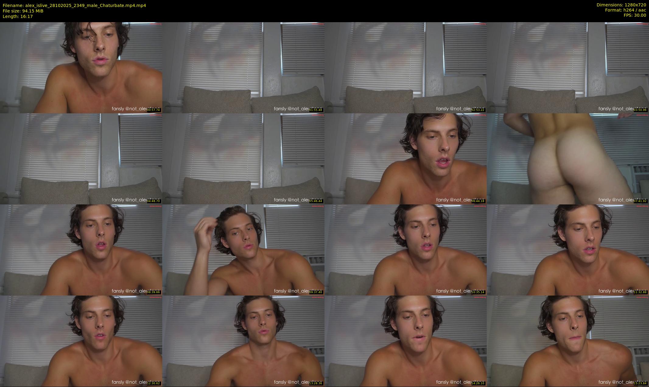 alex_islive — 17 minute Chaturbate male cam show recording, 720p, Oct 28, 2025