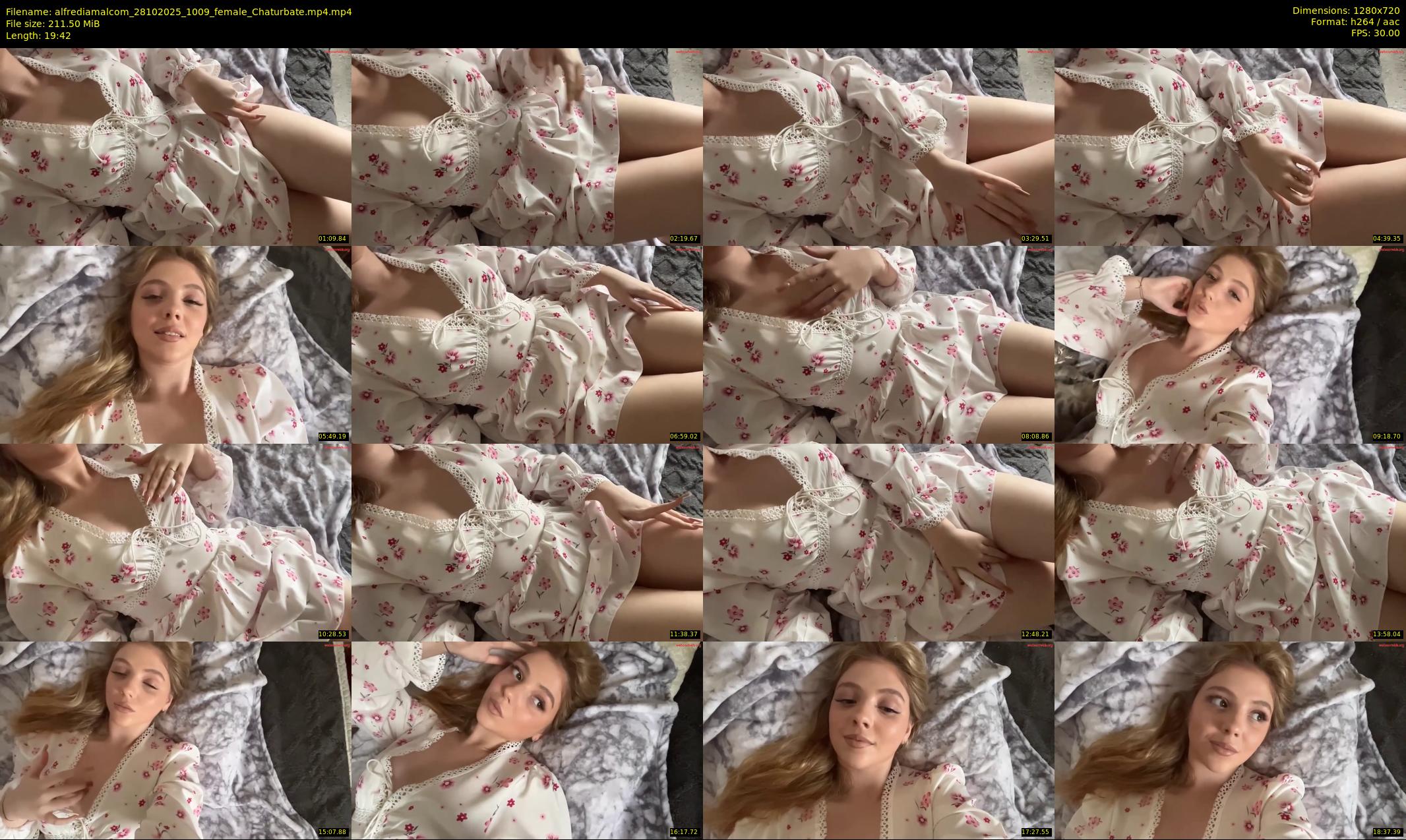 alfrediamalcom — 20 minute Chaturbate female cam show recording, 720p, Oct 28, 2025