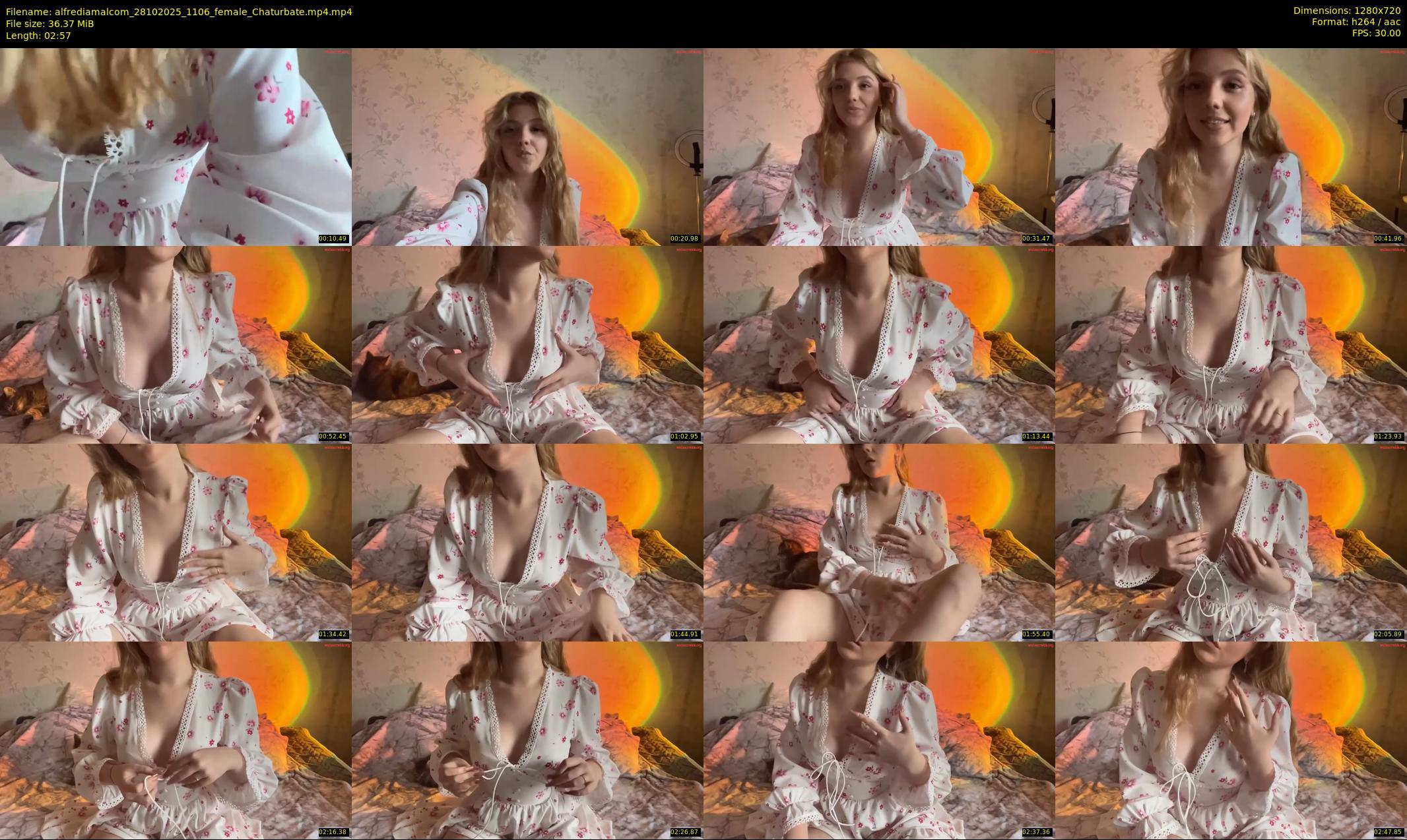 alfrediamalcom — 3 minute Chaturbate female cam show recording, 720p, Oct 28, 2025