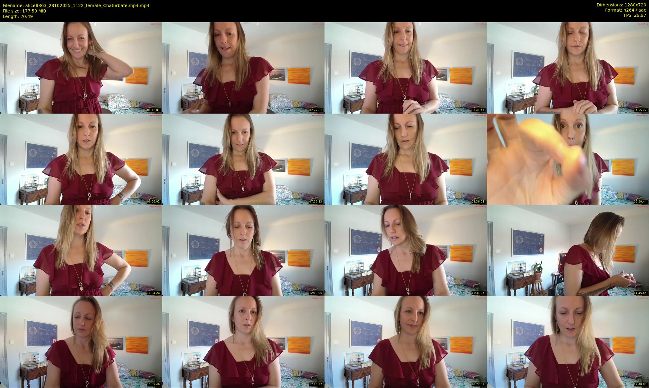 alice8363 — 21 minute Chaturbate female cam show recording, 720p, Oct 28, 2025
