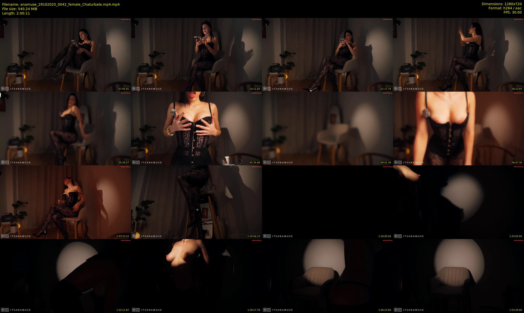 anamuse — 121 minute Chaturbate female cam show recording, 720p, Oct 29, 2025