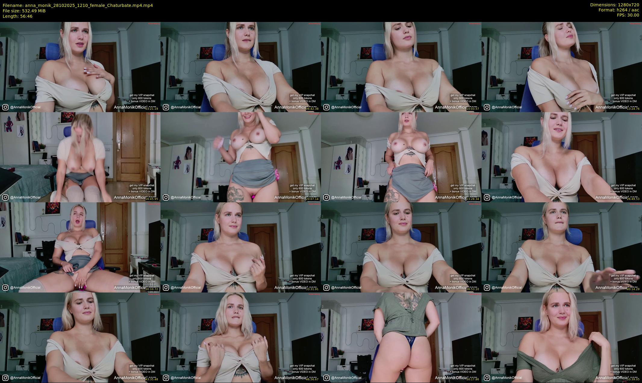 anna_monik — 57 minute Chaturbate couple cam show recording, 720p, Oct 28, 2025