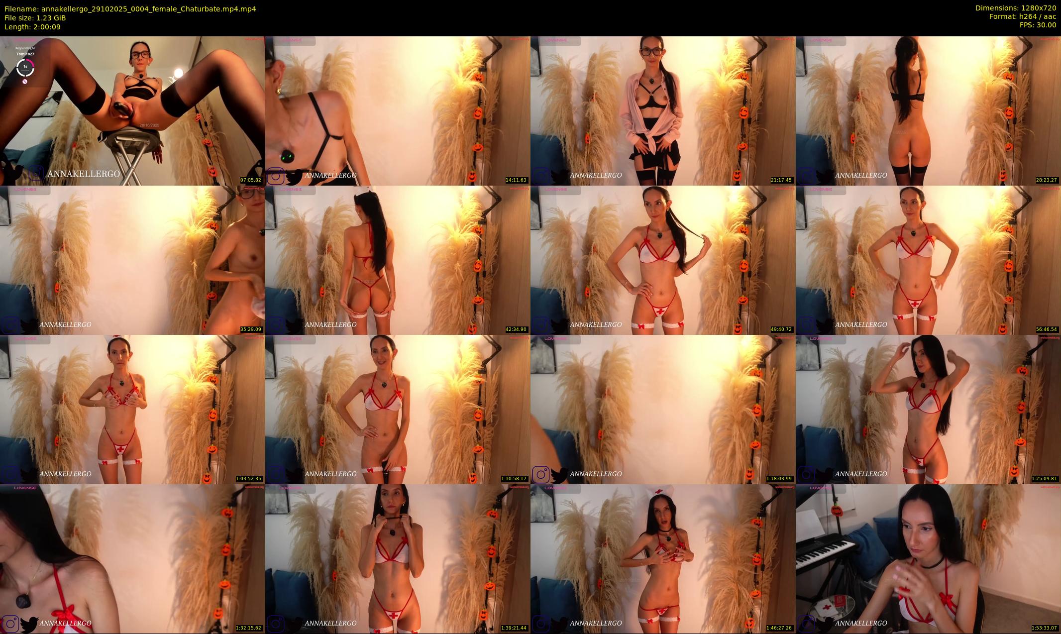 annakellergo — 121 minute Chaturbate female cam show recording, 720p, Oct 29, 2025
