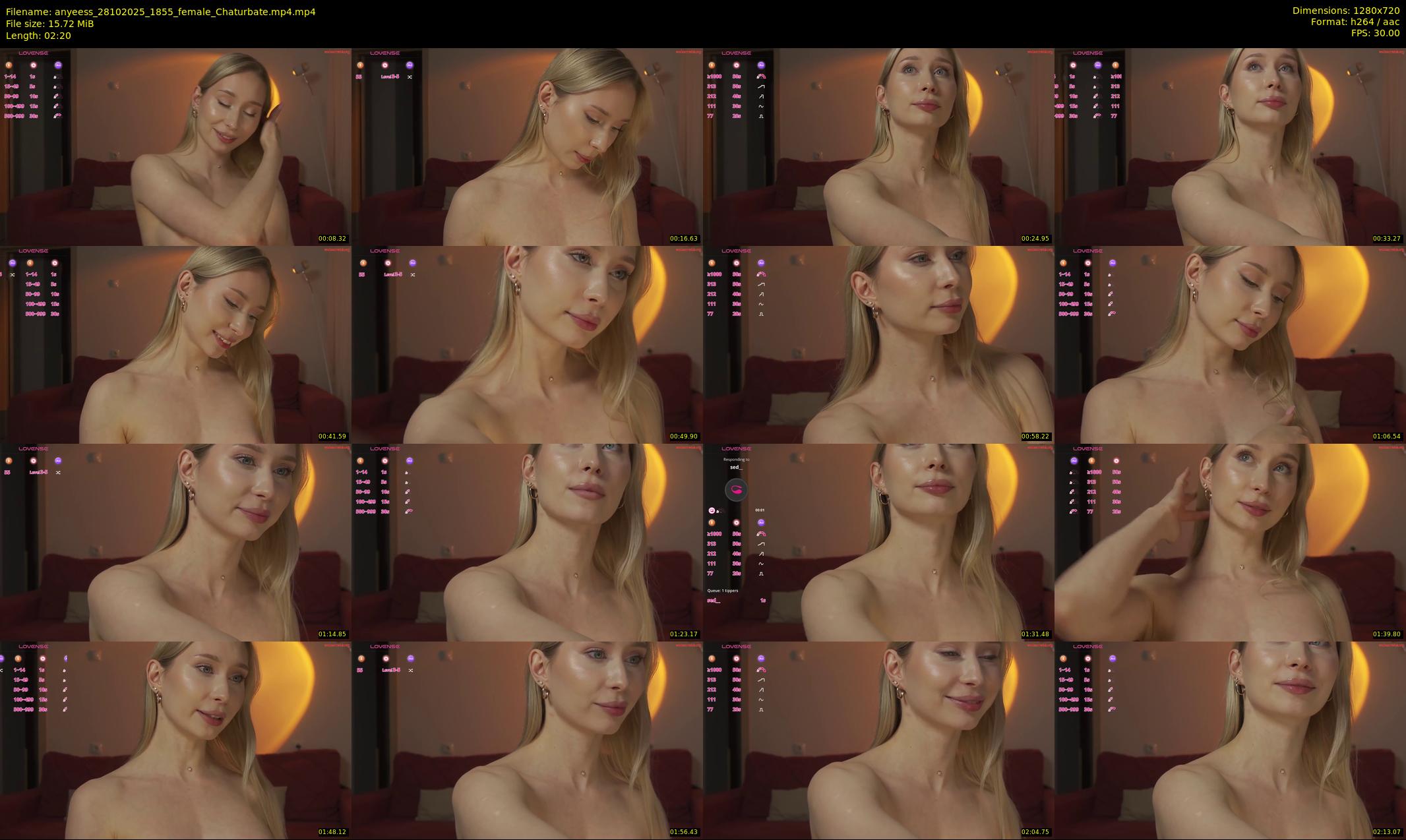 anyeess — 3 minute Chaturbate female cam show recording, 720p, Oct 28, 2025