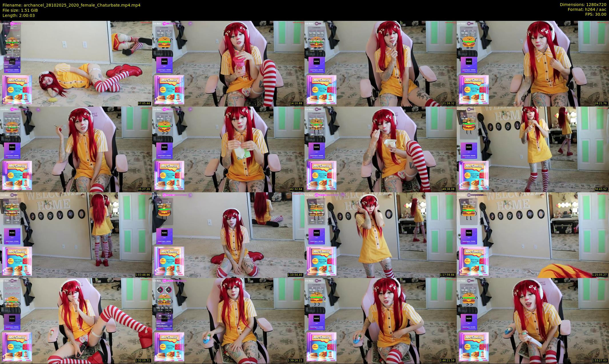 archancel — 121 minute Chaturbate female cam show recording, 720p, Oct 28, 2025