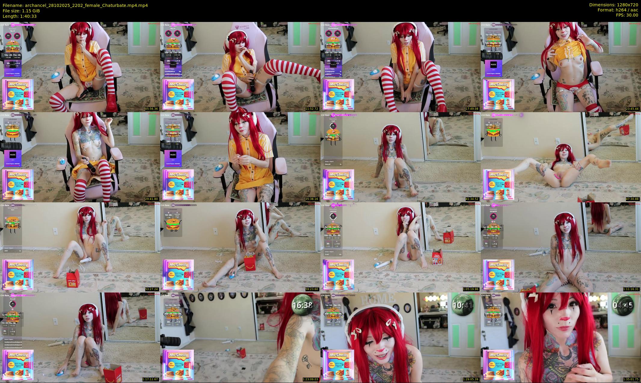 archancel — 101 minute Chaturbate female cam show recording, 720p, Oct 28, 2025