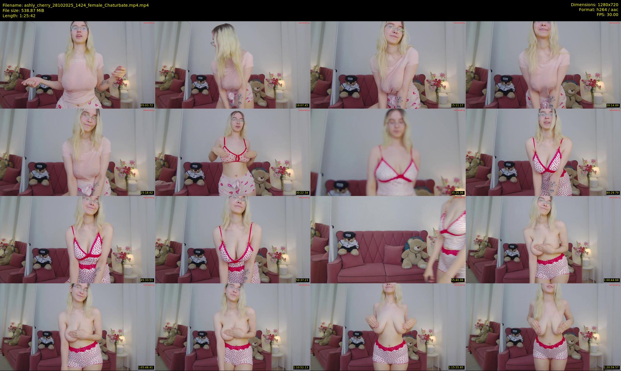 ashly_cherry — 86 minute Chaturbate female cam show recording, 720p, Oct 28, 2025
