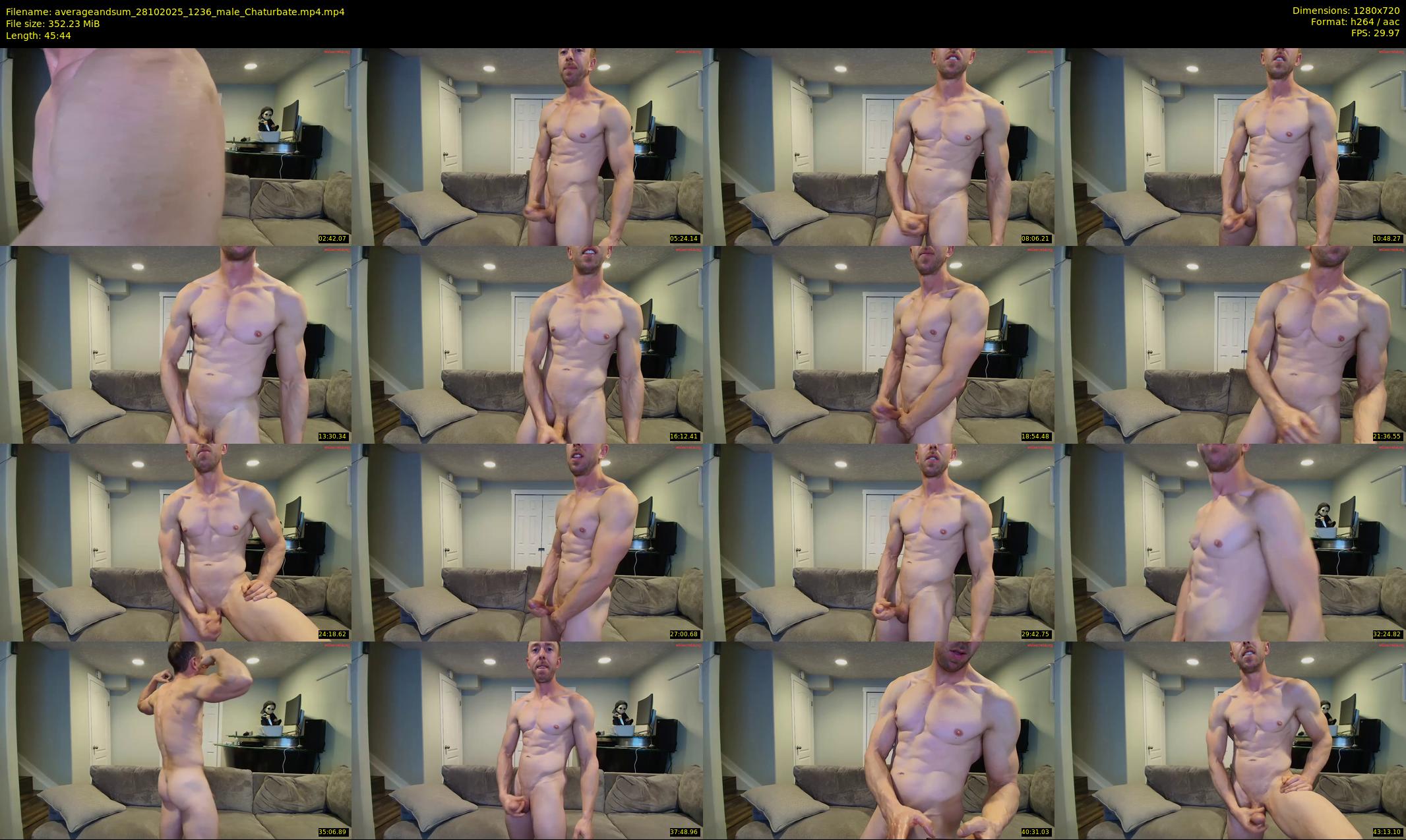 averageandsum — 46 minute Chaturbate male cam show recording, 720p, Oct 28, 2025
