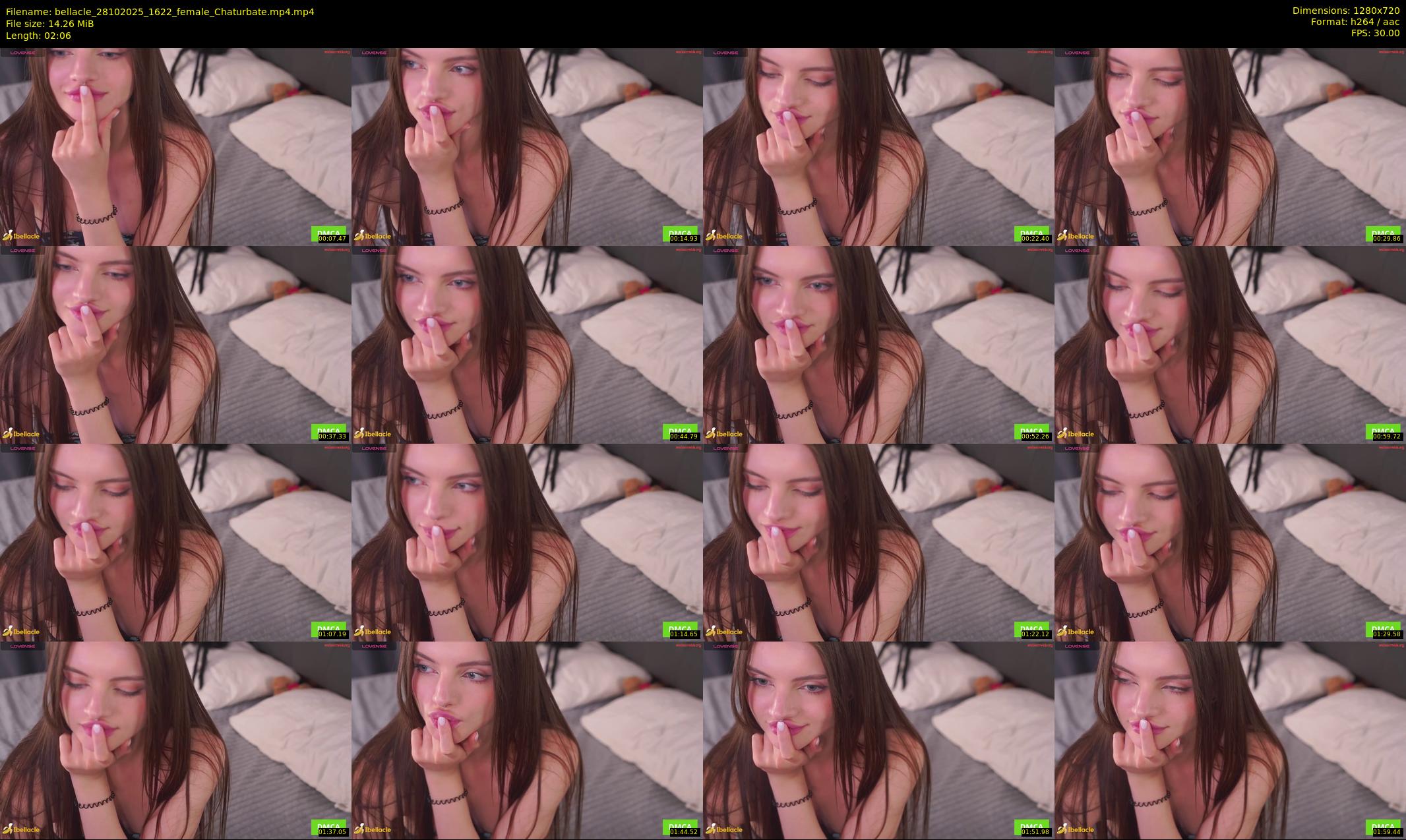 bellacle — 3 minute Chaturbate female cam show recording, 720p, Oct 28, 2025