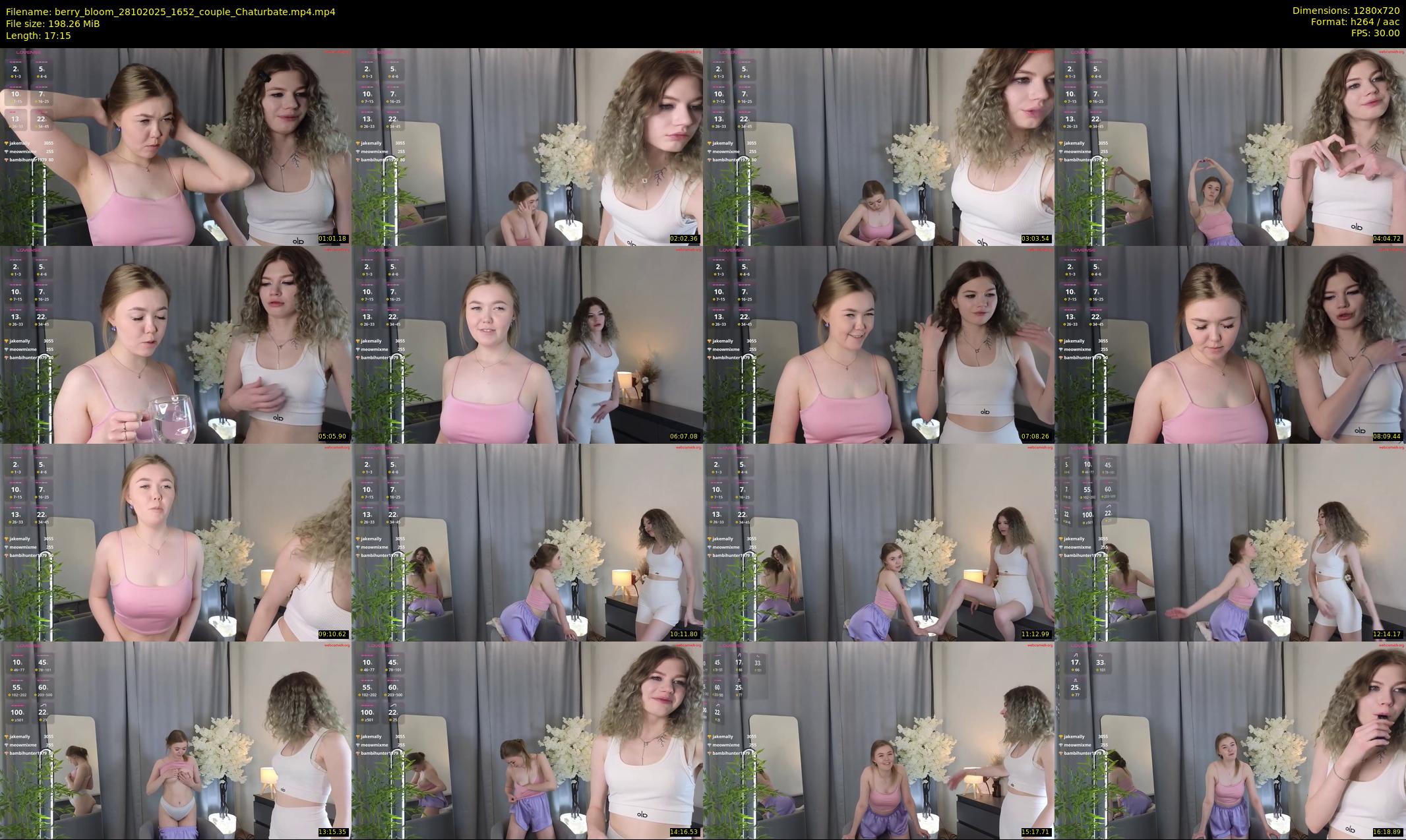 berry_bloom — 18 minute Chaturbate female cam show recording, 720p, Oct 28, 2025