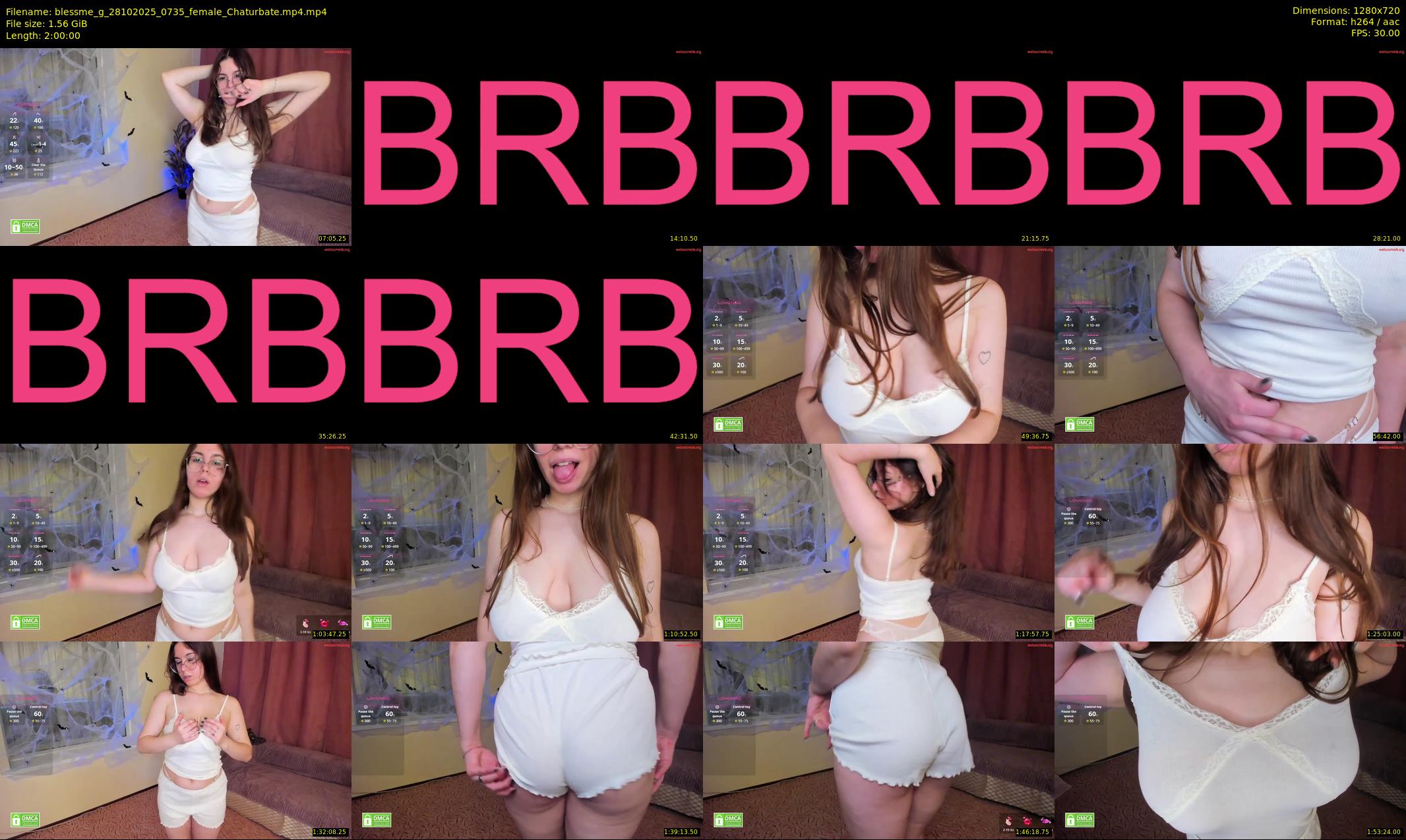 blessme_g — 120 minute Chaturbate female cam show recording, 720p, Oct 28, 2025