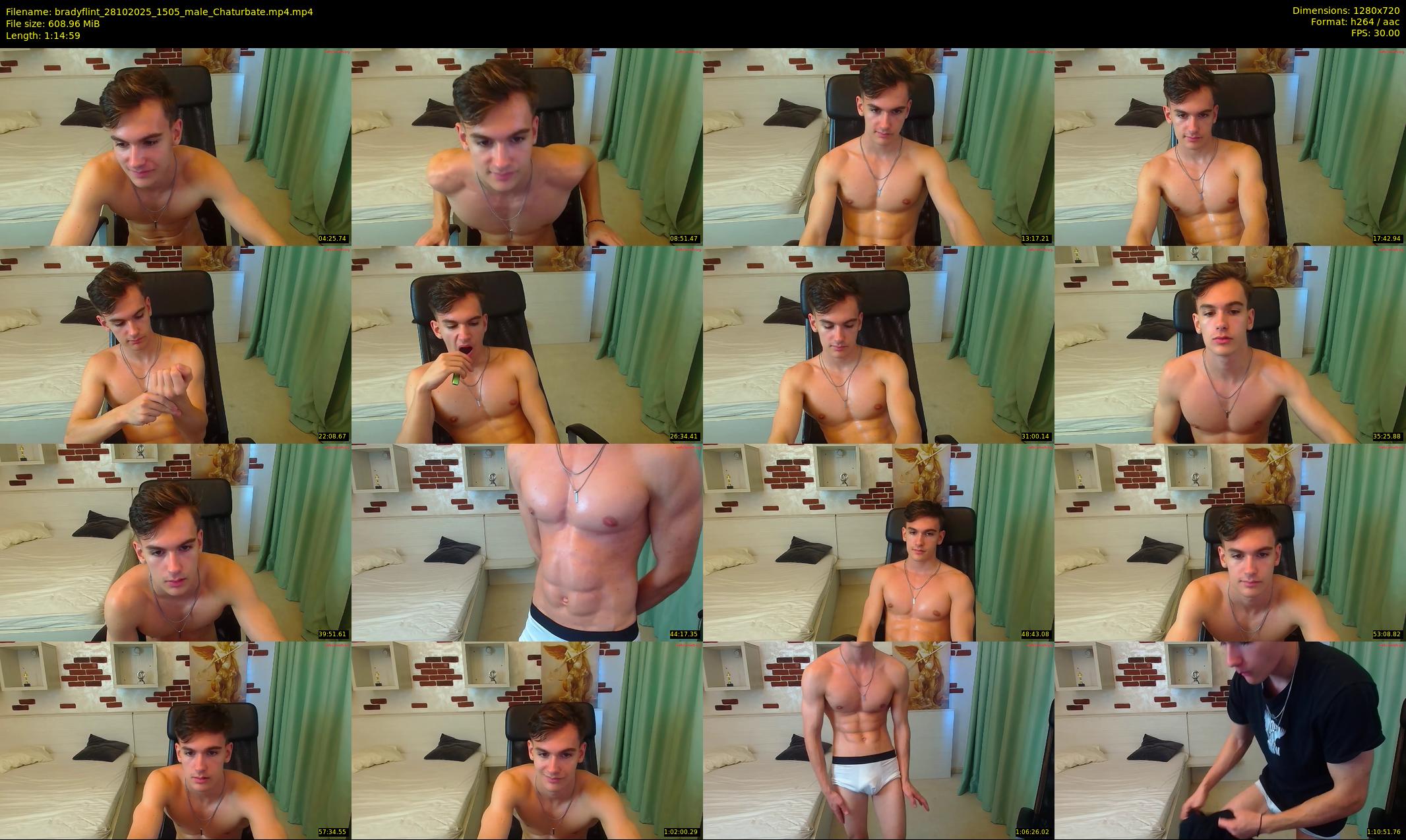 bradyflint — 75 minute Chaturbate male cam show recording, 720p, Oct 28, 2025