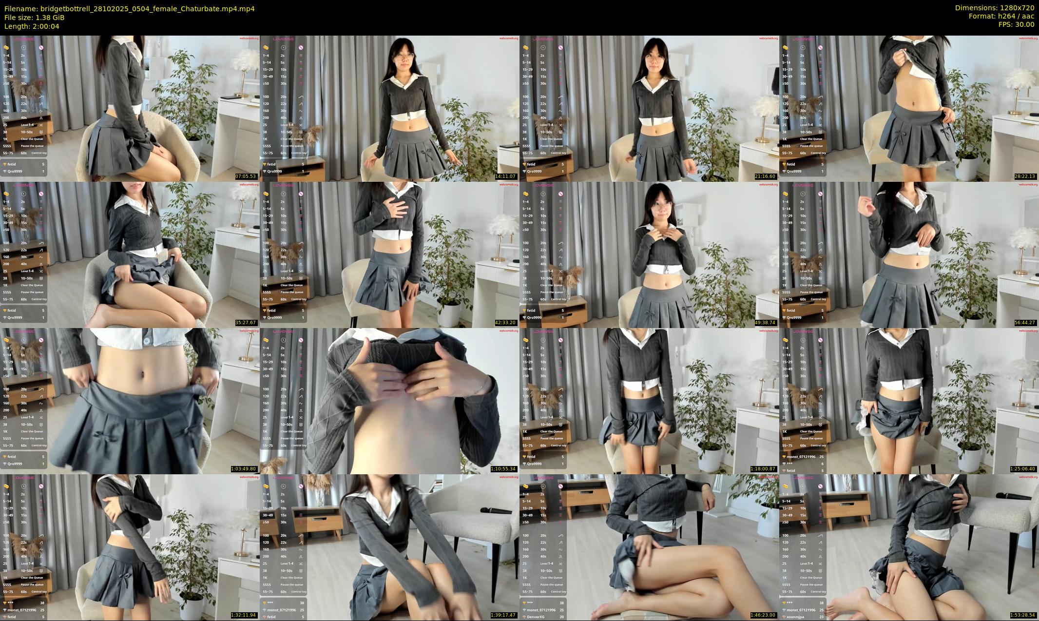bridgetbottrell — 121 minute Chaturbate female cam show recording, 720p, Oct 28, 2025