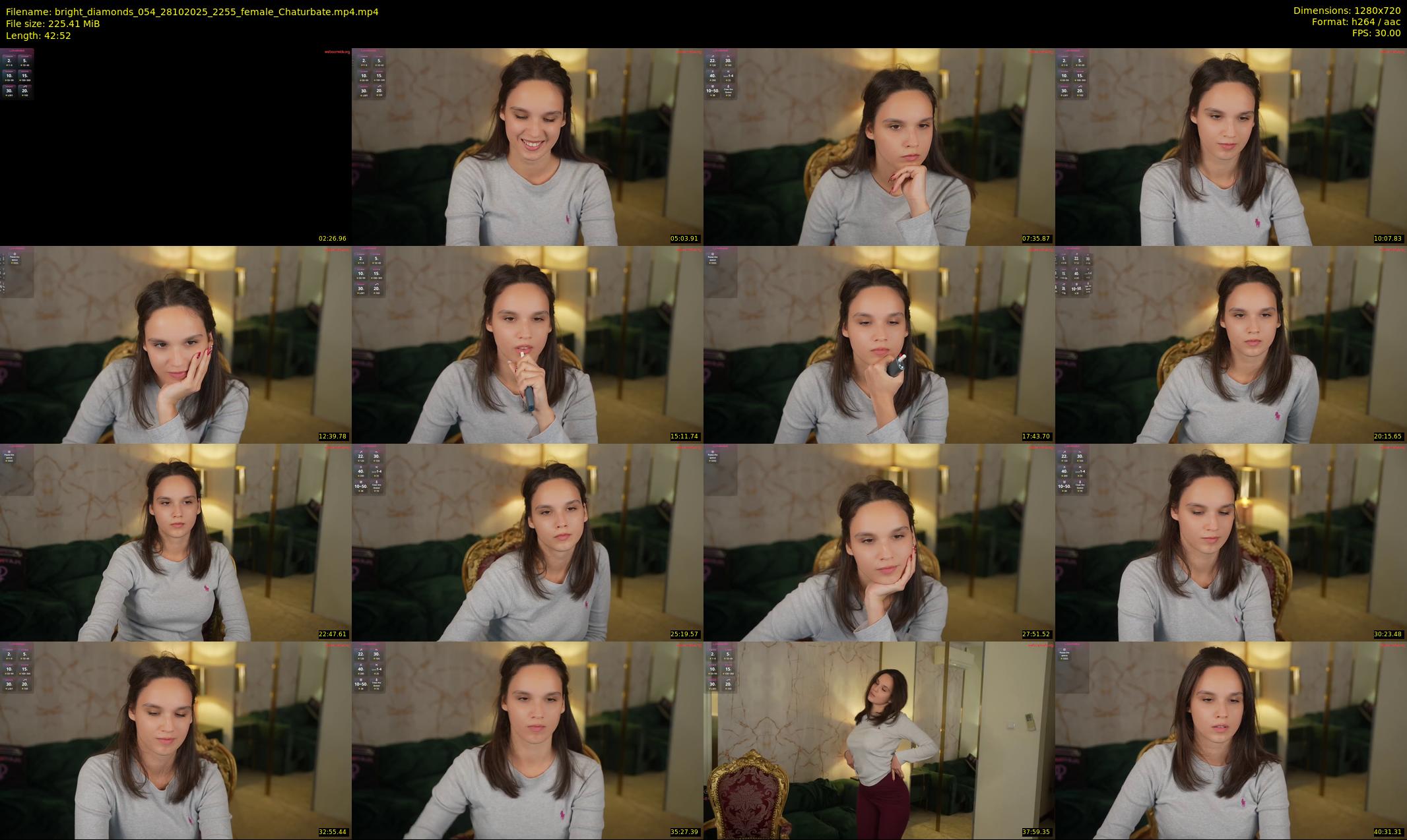 bright_diamonds_054 — 43 minute Chaturbate couple cam show recording, 720p, Oct 28, 2025