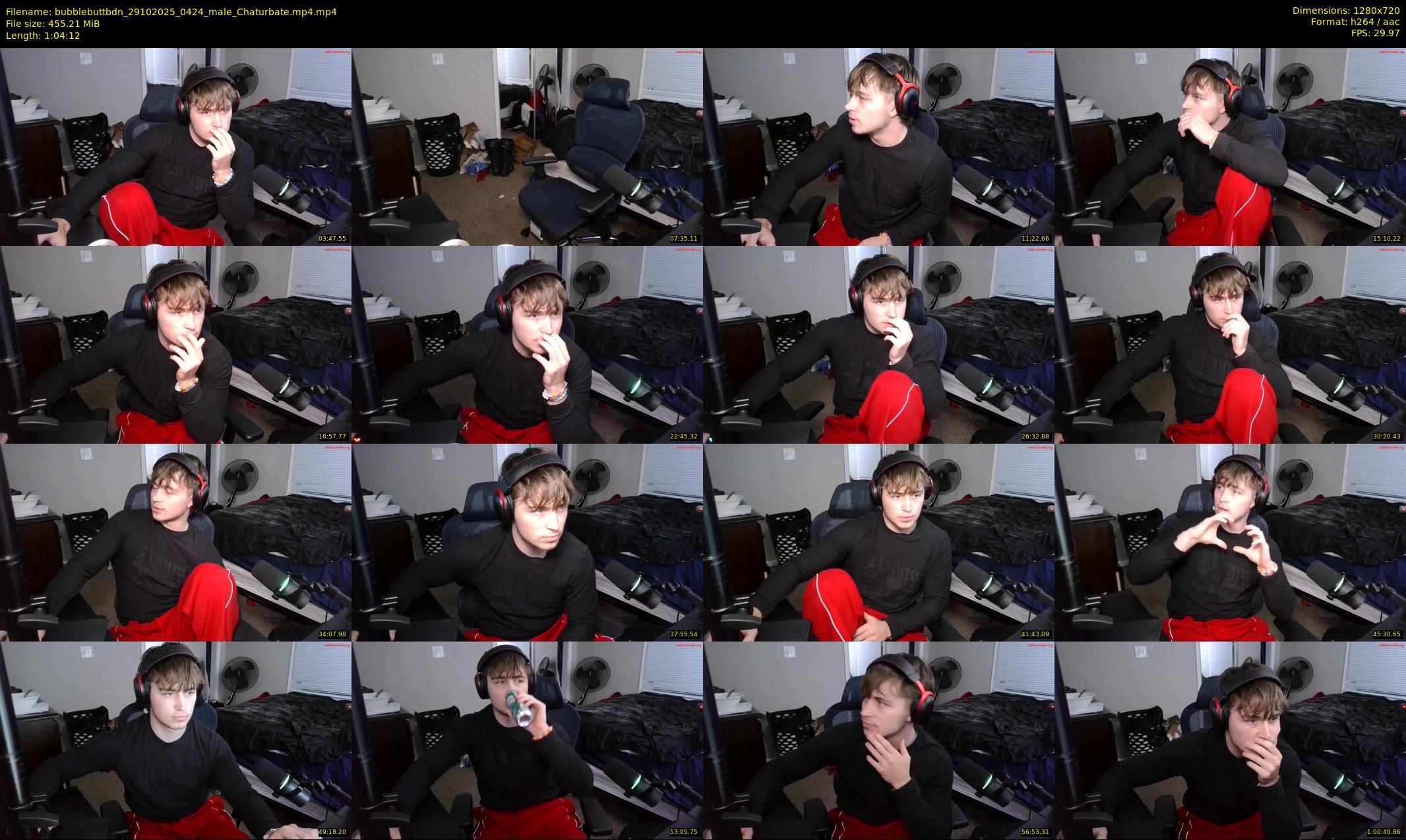 bubblebuttbdn — 65 minute Chaturbate male cam show recording, 720p, Oct 29, 2025