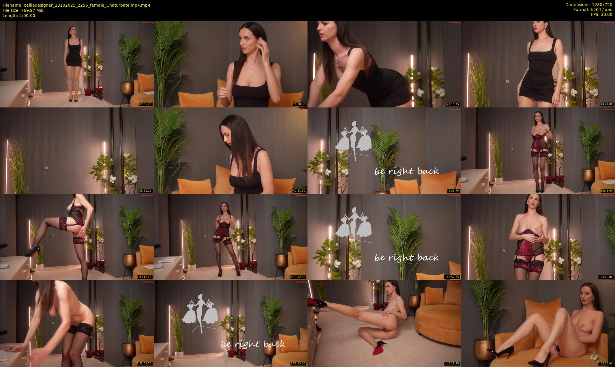 calliadesigner — 120 minute Chaturbate female cam show recording, 720p, Oct 28, 2025