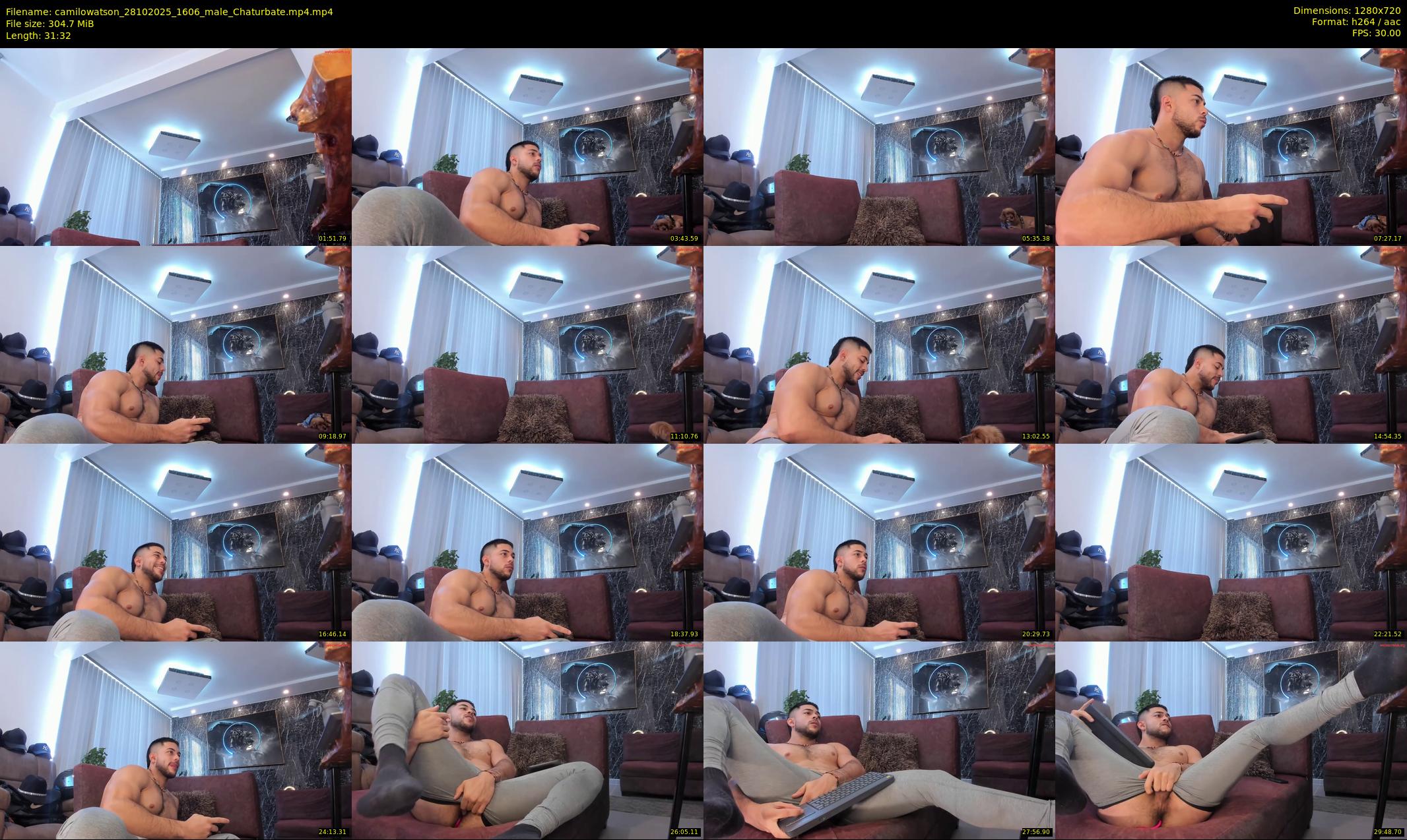 camilowatson — 32 minute Chaturbate male cam show recording, 720p, Oct 28, 2025