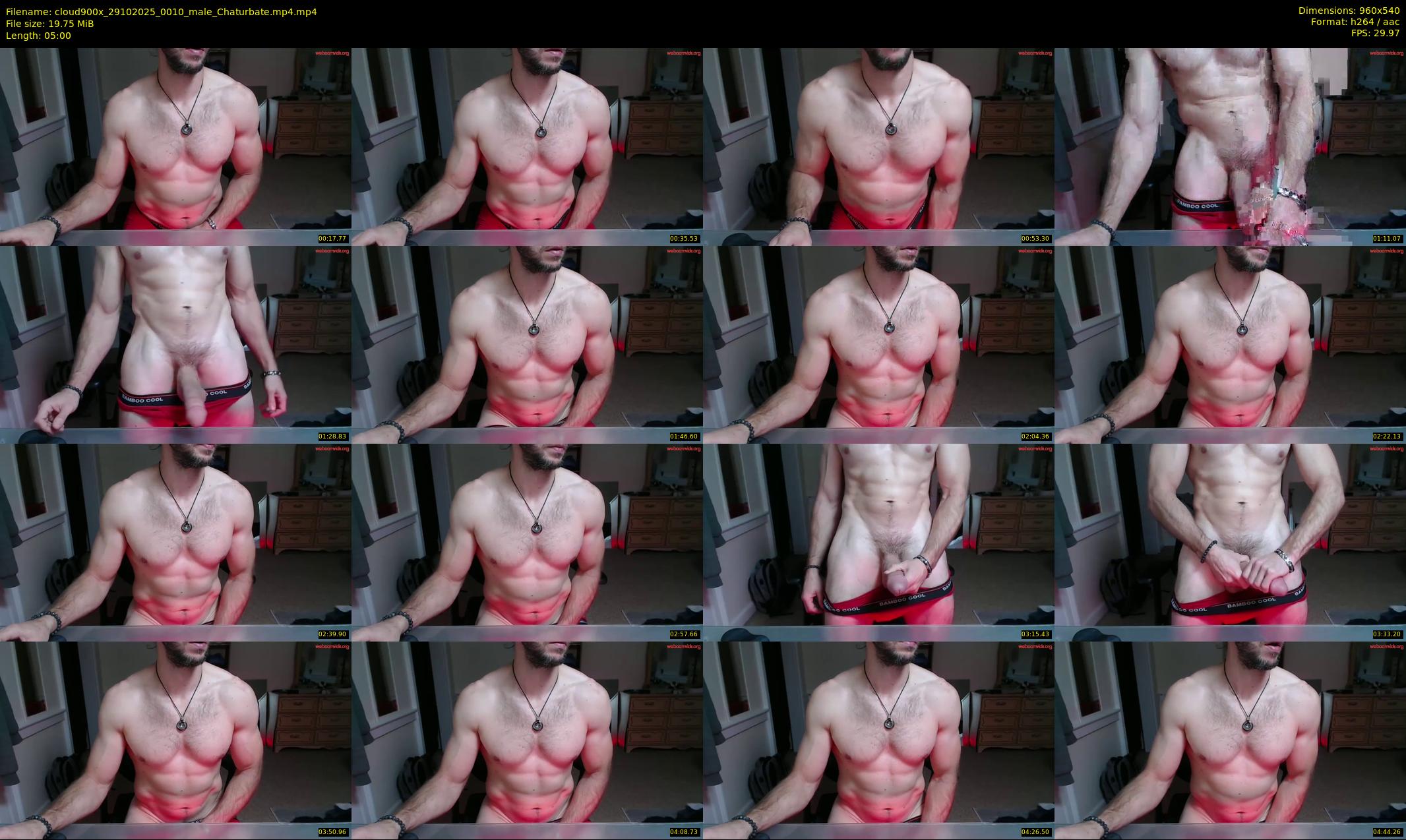 cloud900x — 5 minute Chaturbate male cam show recording, 480p, Oct 29, 2025
