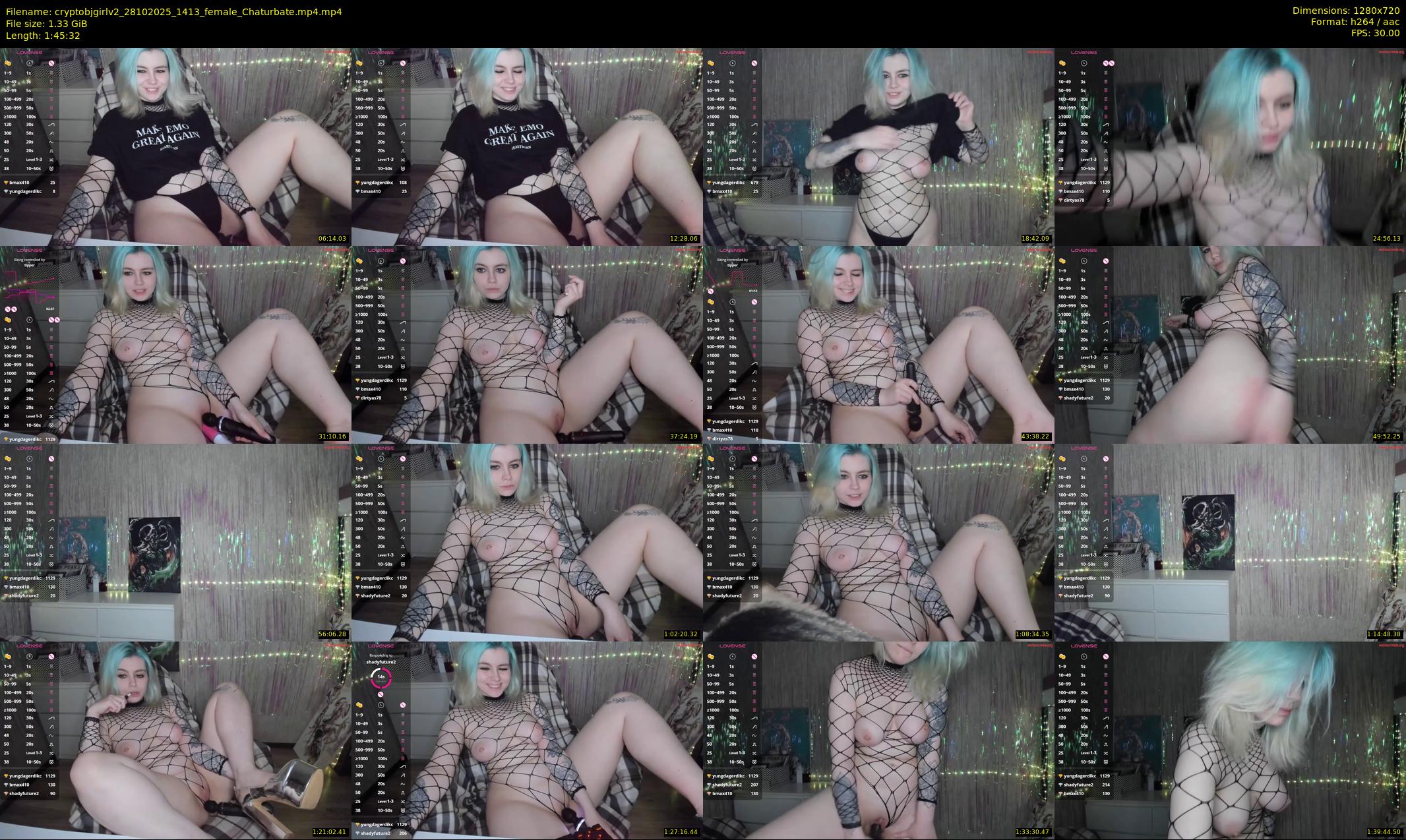 cryptobjgirlv2 — 106 minute Chaturbate female cam show recording, 720p, Oct 28, 2025