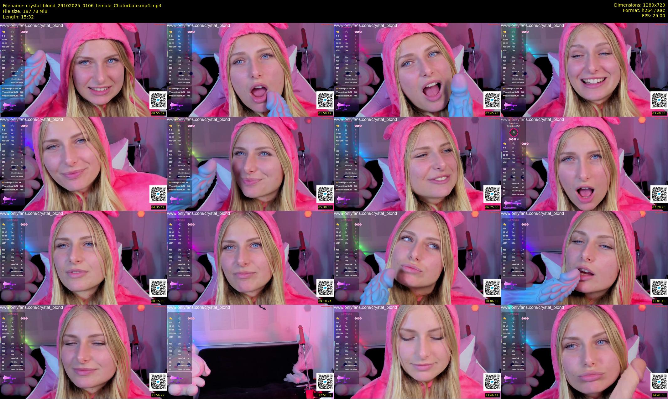 crystal_blond — 16 minute Chaturbate female cam show recording, 720p, Oct 29, 2025