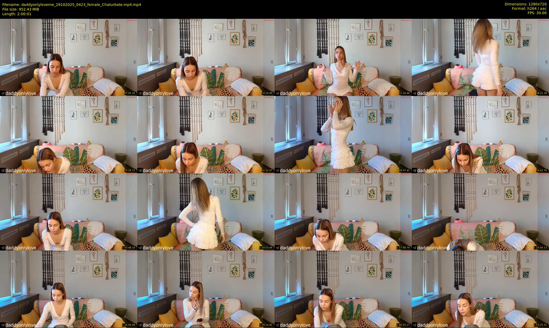 daddyonlyloveme — 121 minute Chaturbate female cam show recording, 720p, Oct 29, 2025