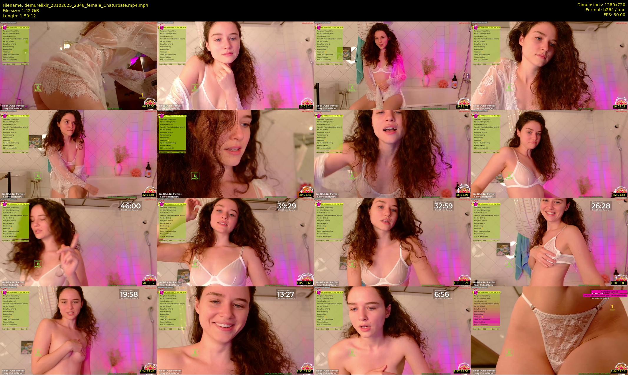 demurelixir — 111 minute Chaturbate female cam show recording, 720p, Oct 28, 2025